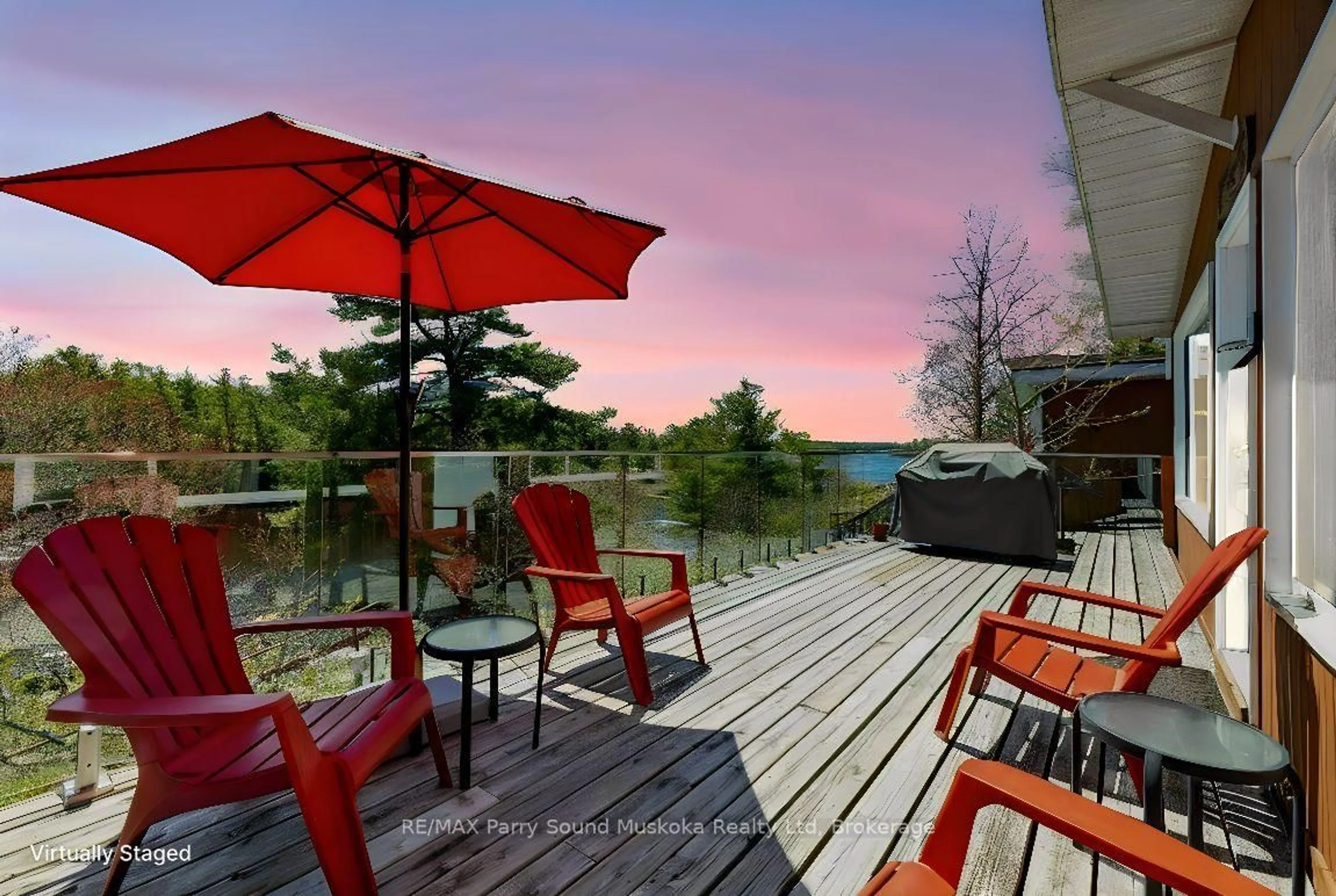 Patio, water/lake/river/ocean view for 111 NORTH SHORE Rd #3, The Archipelago Ontario P0G 1K0