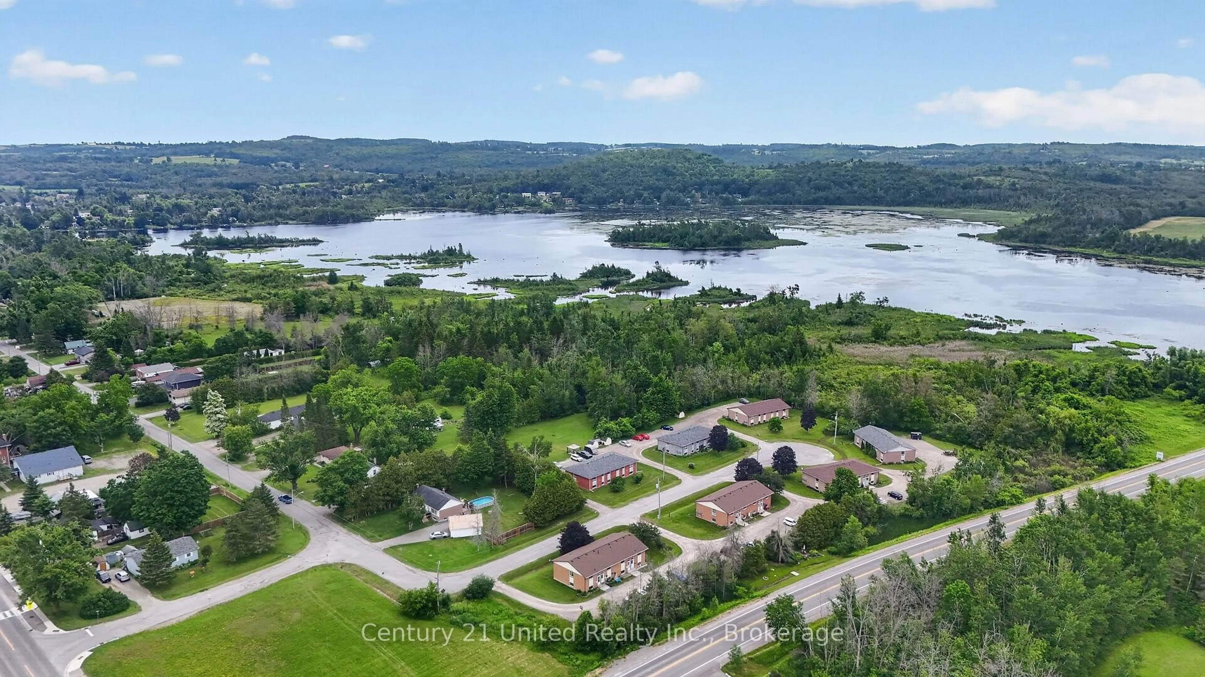 A pic from outside/outdoor area/front of a property/back of a property/a pic from drone, water/lake/river/ocean view for 101 Rita Cres #25, Kawartha Lakes Ontario K0L 2W0