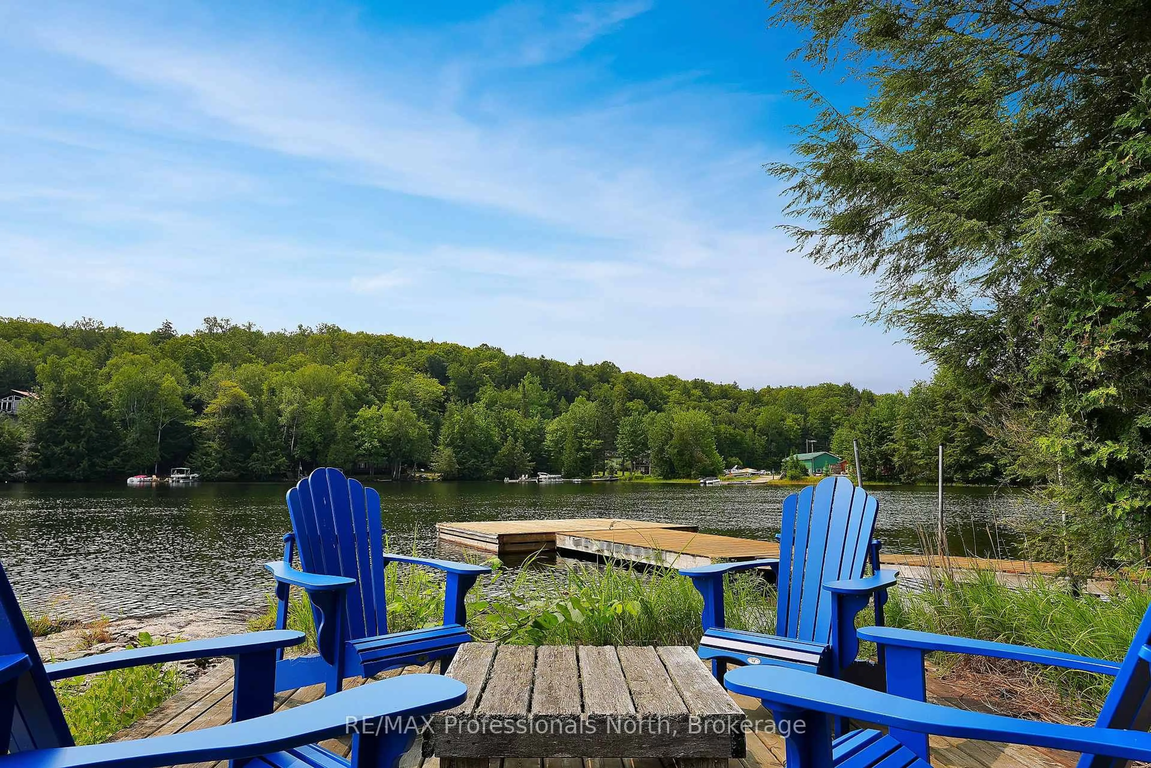 Patio, water/lake/river/ocean view for 1072 Junco Lane, Dysart et al Ontario K0L 1X0