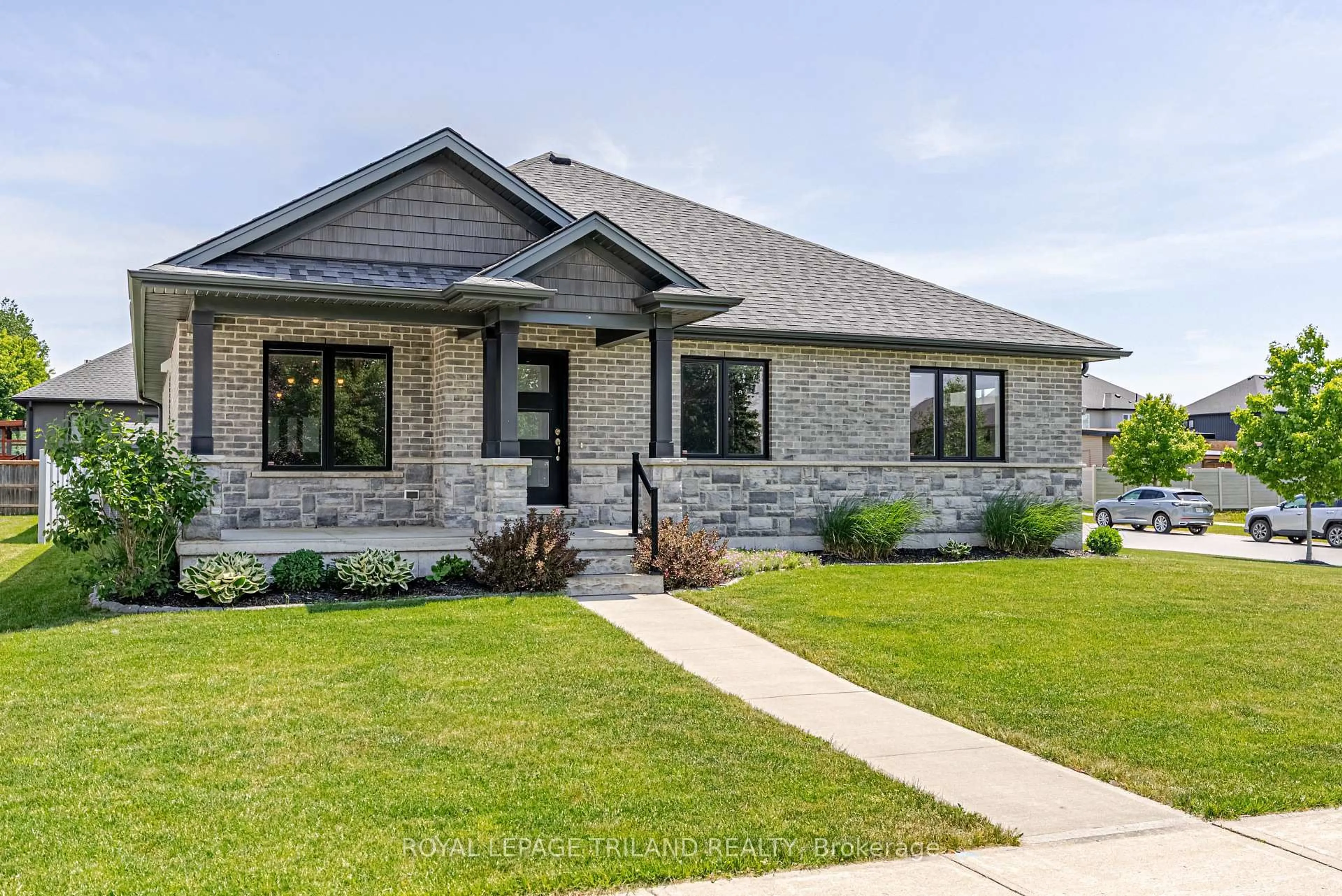 Home with brick exterior material, street for 154928 15th Line, Zorra Ontario N0M 2M0