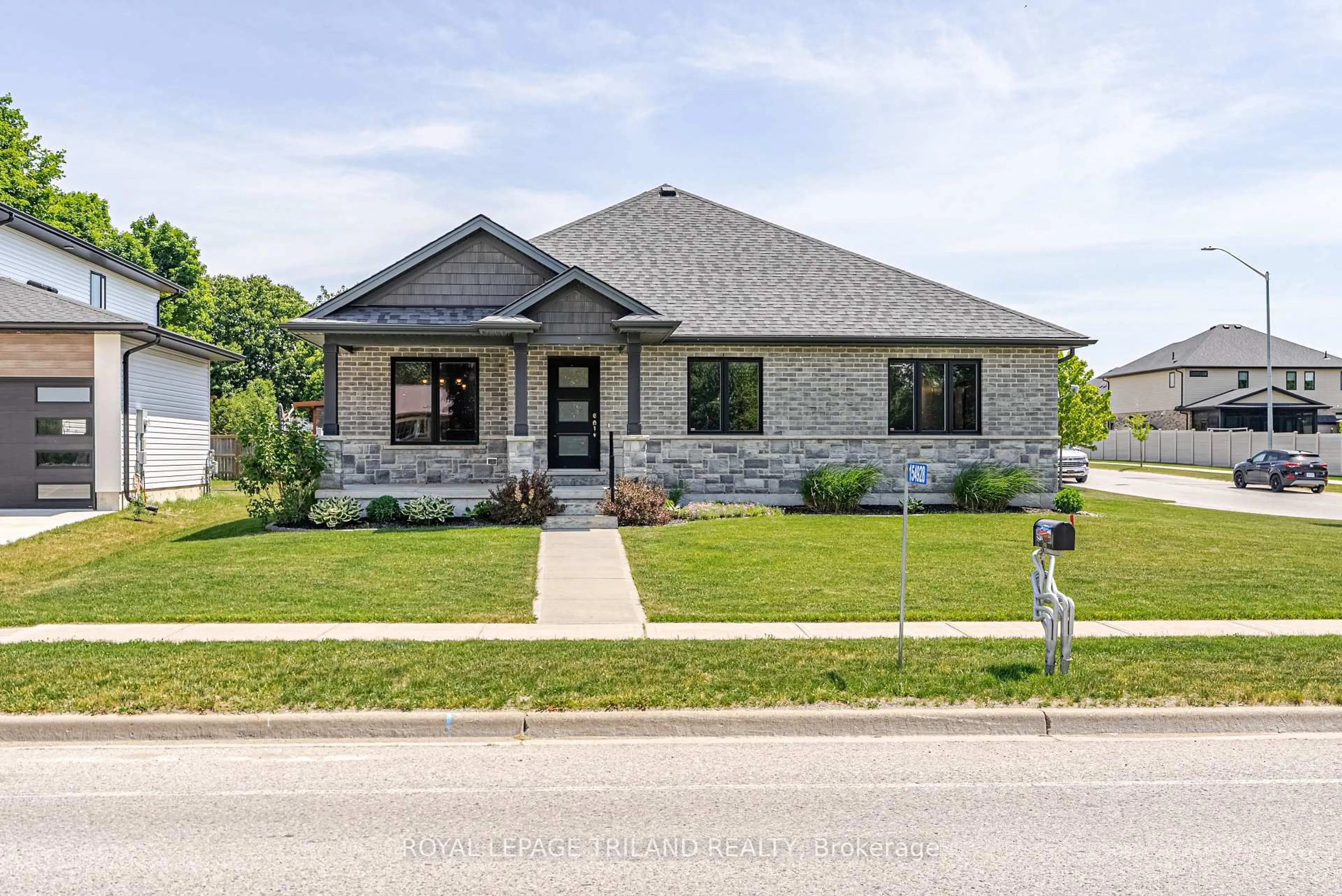 Home with brick exterior material, street for 154928 15th Line, Zorra Ontario N0M 2M0