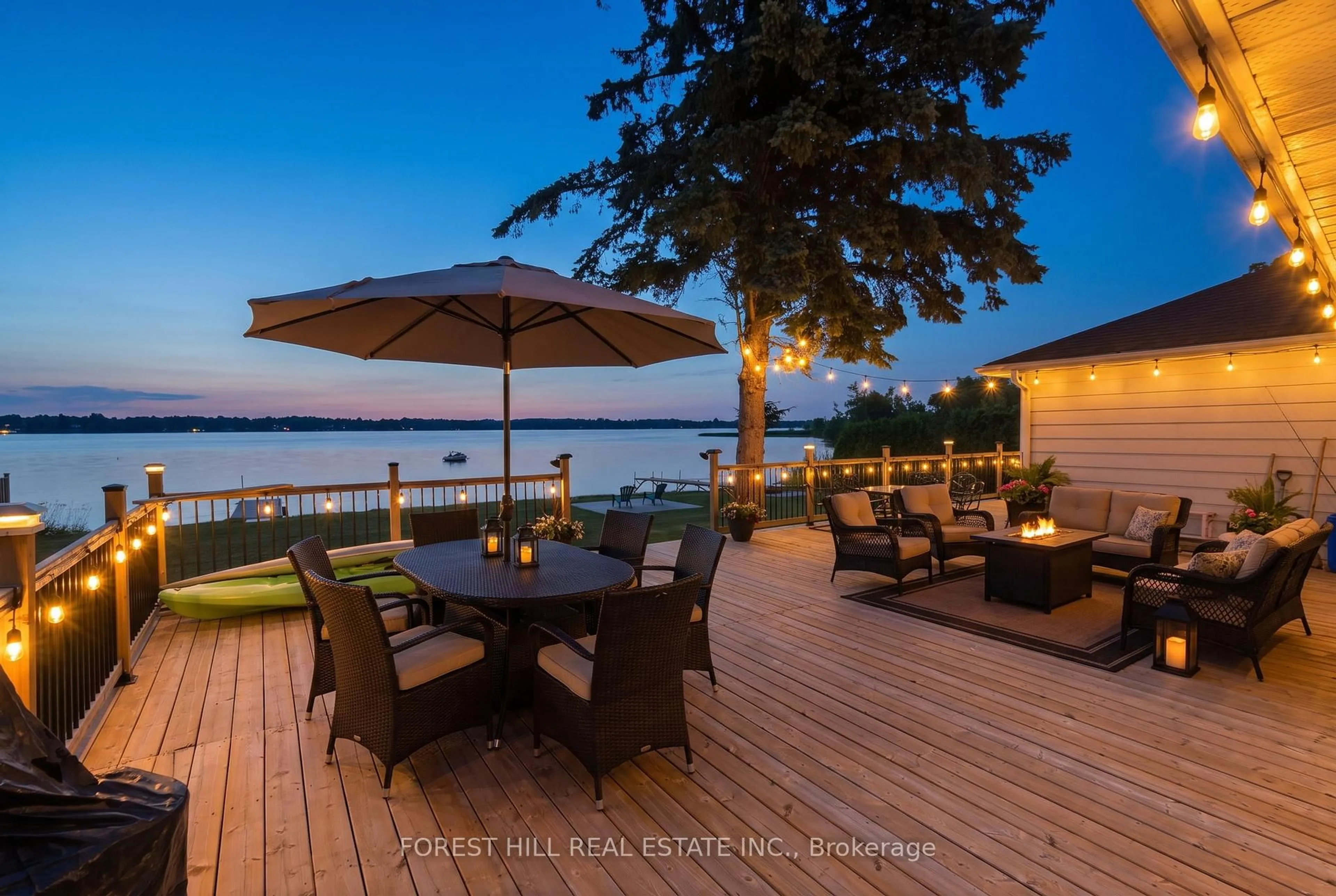 Patio, water/lake/river/ocean view for 1161 Connaught Dr, Selwyn Ontario K0L 1T0