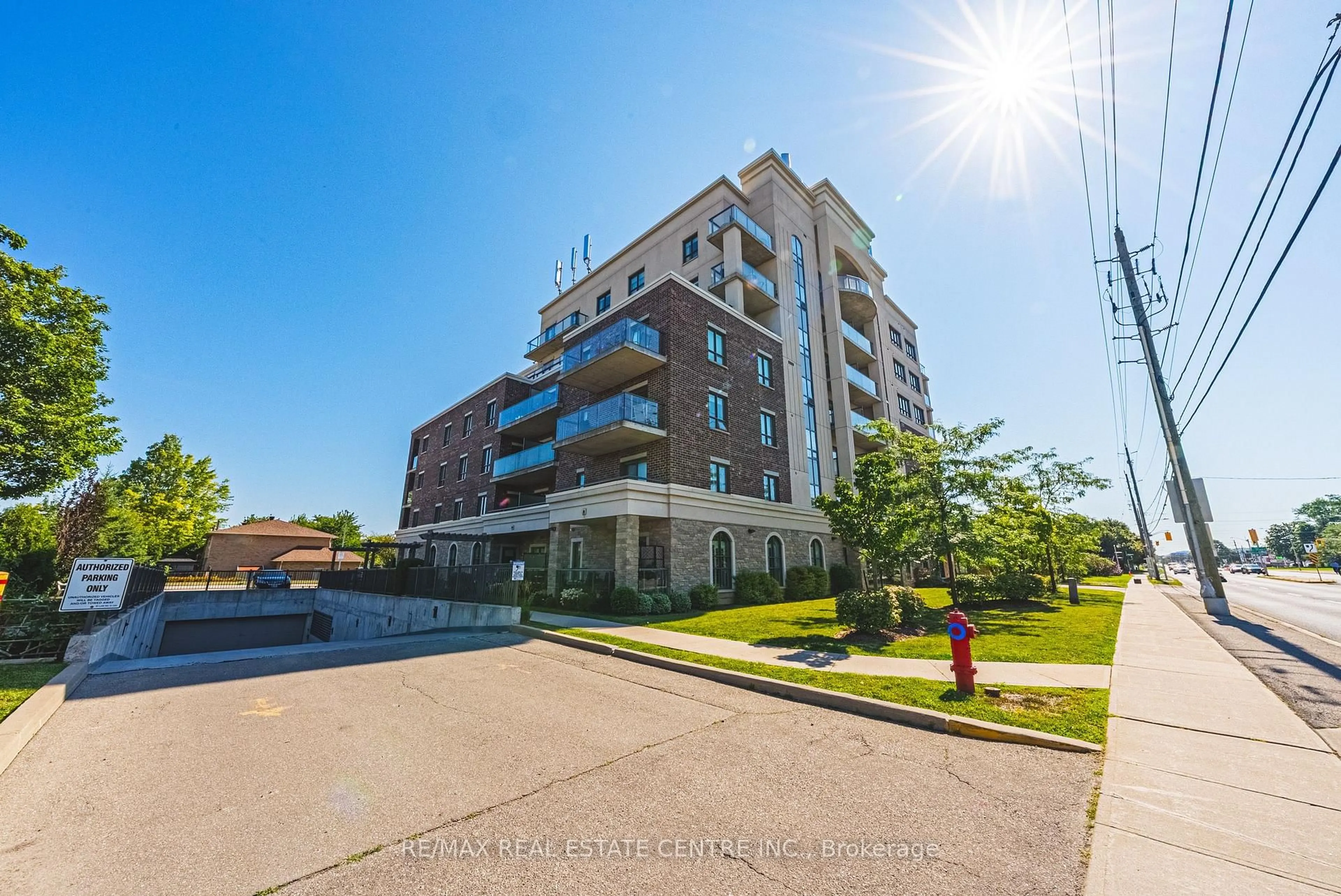 A pic from outside/outdoor area/front of a property/back of a property/a pic from drone, building for 319 Highway 8 Rd ##308, Hamilton Ontario L8G 0B1