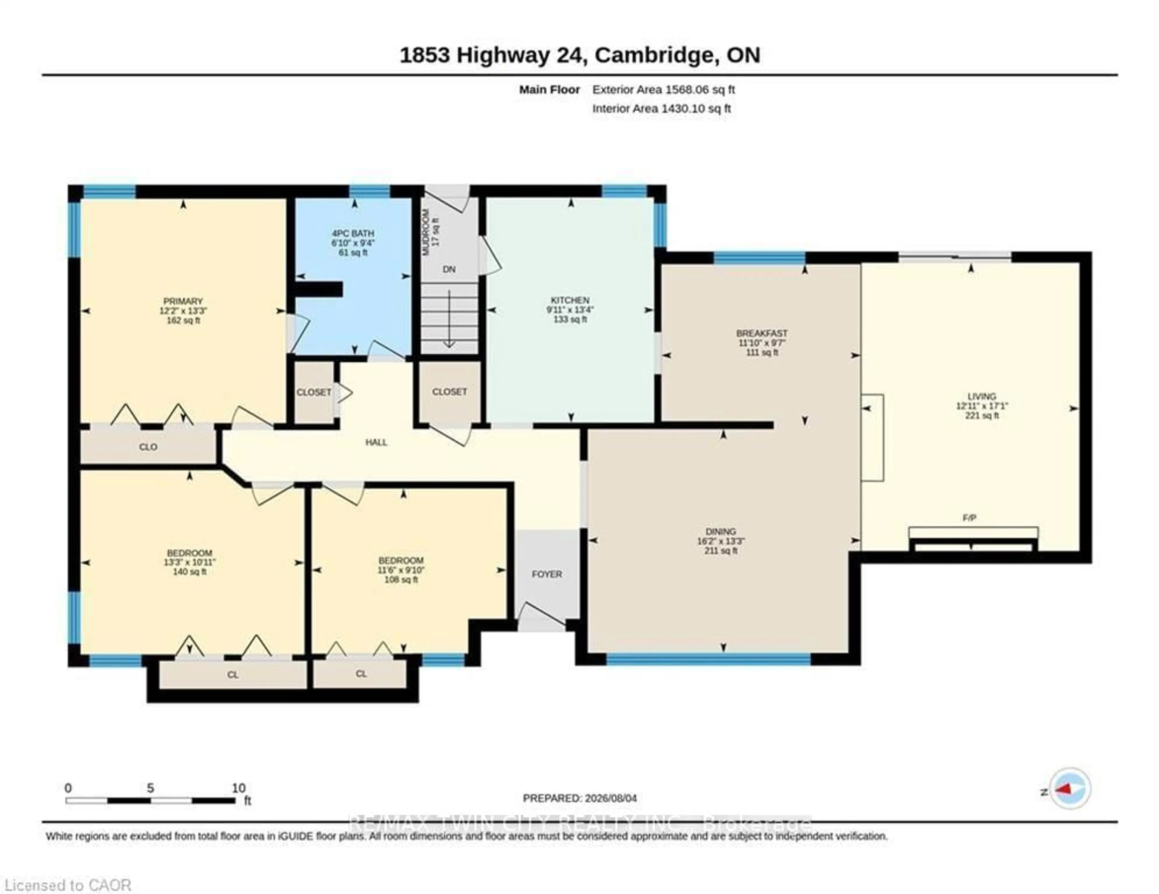 Floor plan for 1853 HIGHWAY 24, Cambridge Ontario N1R 5S6