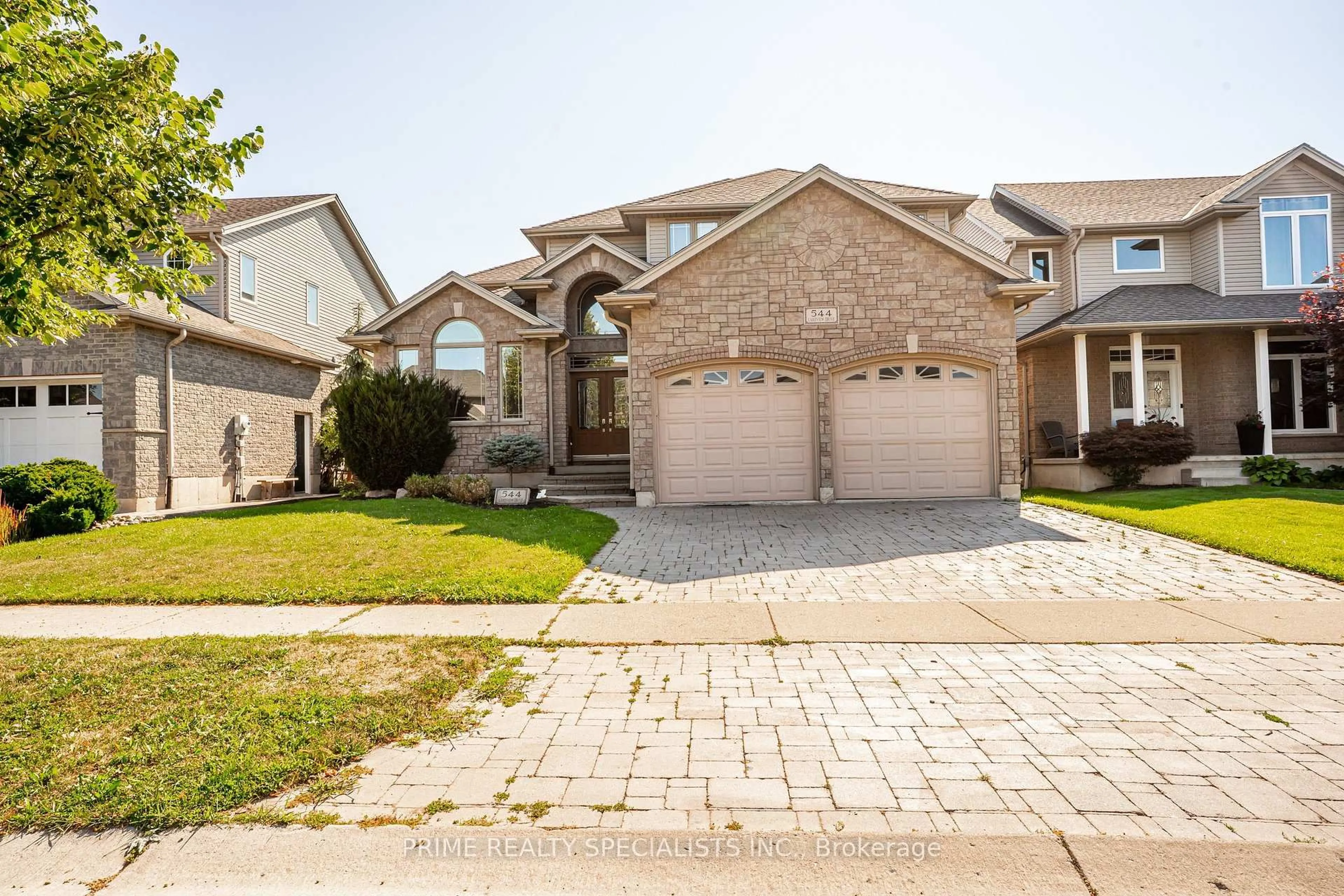 Home with brick exterior material, street for 544 Lakeview Dr, Woodstock Ontario N4T 1W1