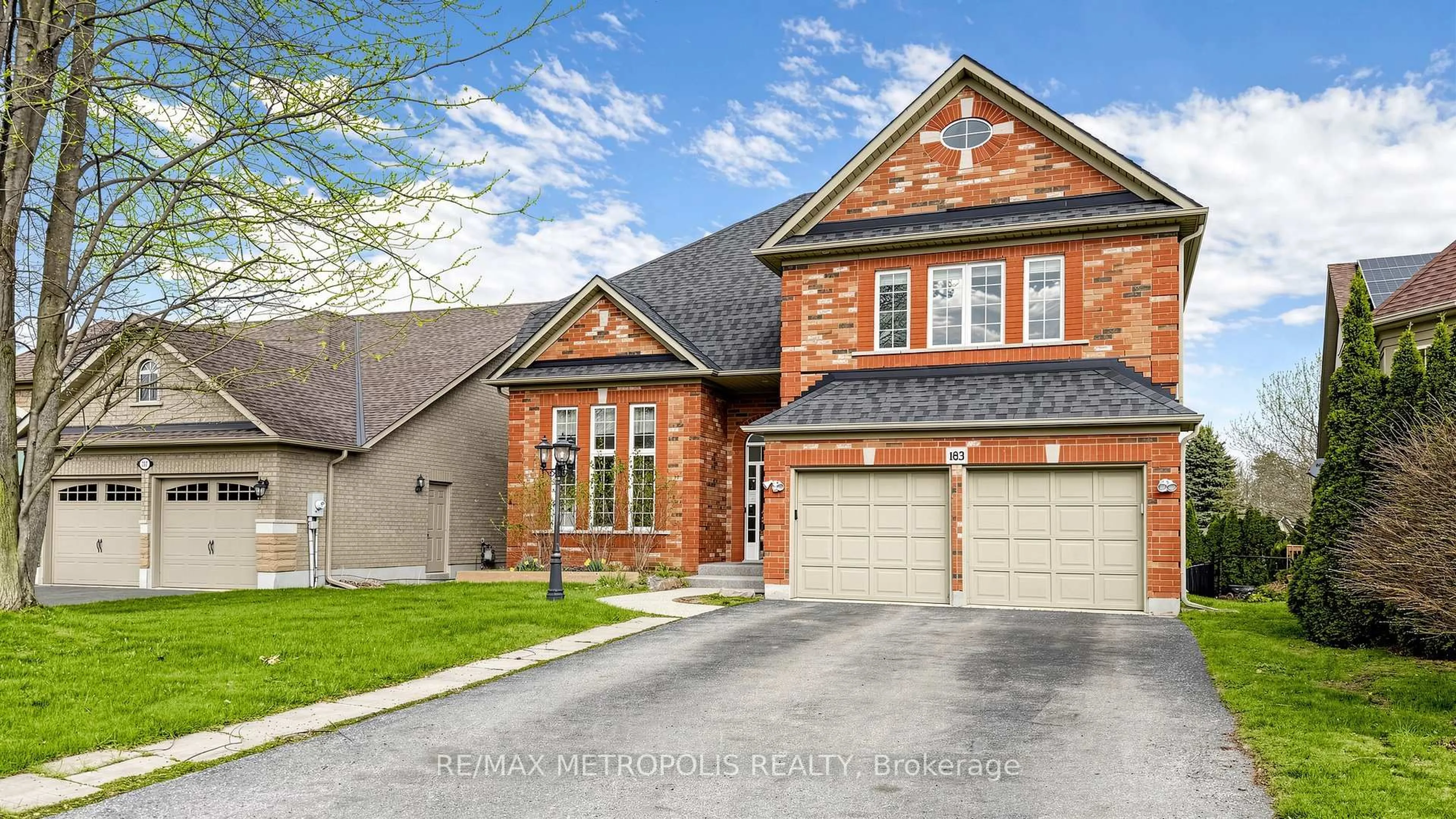 Home with brick exterior material, street for 183 Valmont Crt, Hamilton Ontario L9G 5A1