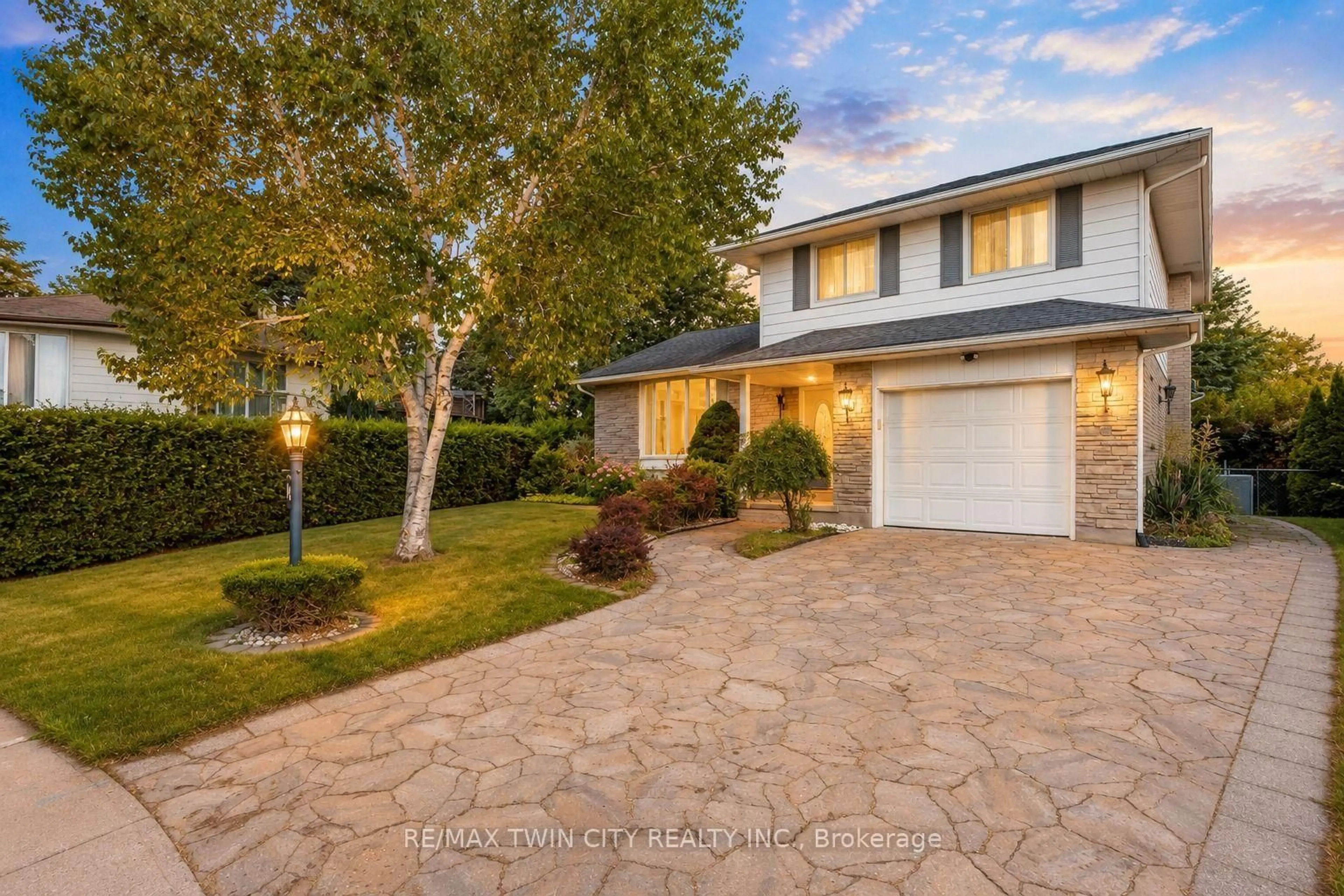 Home with brick exterior material, street for 46 Lombardy Crt, Kitchener Ontario N2M 1W7