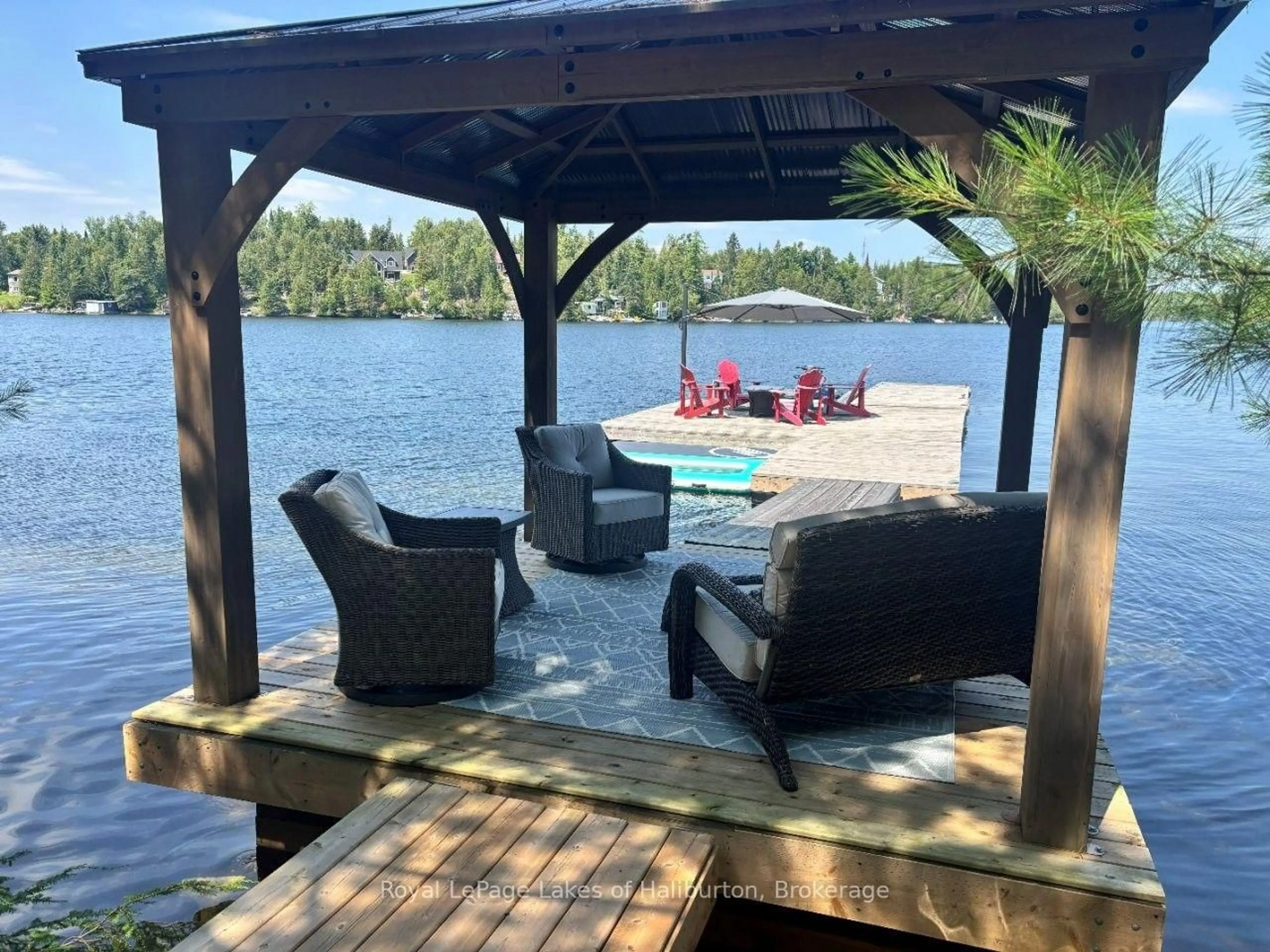 Patio, water/lake/river/ocean view for 1601 Crystal Lake Rd, Trent Lakes Ontario K0M 2A0