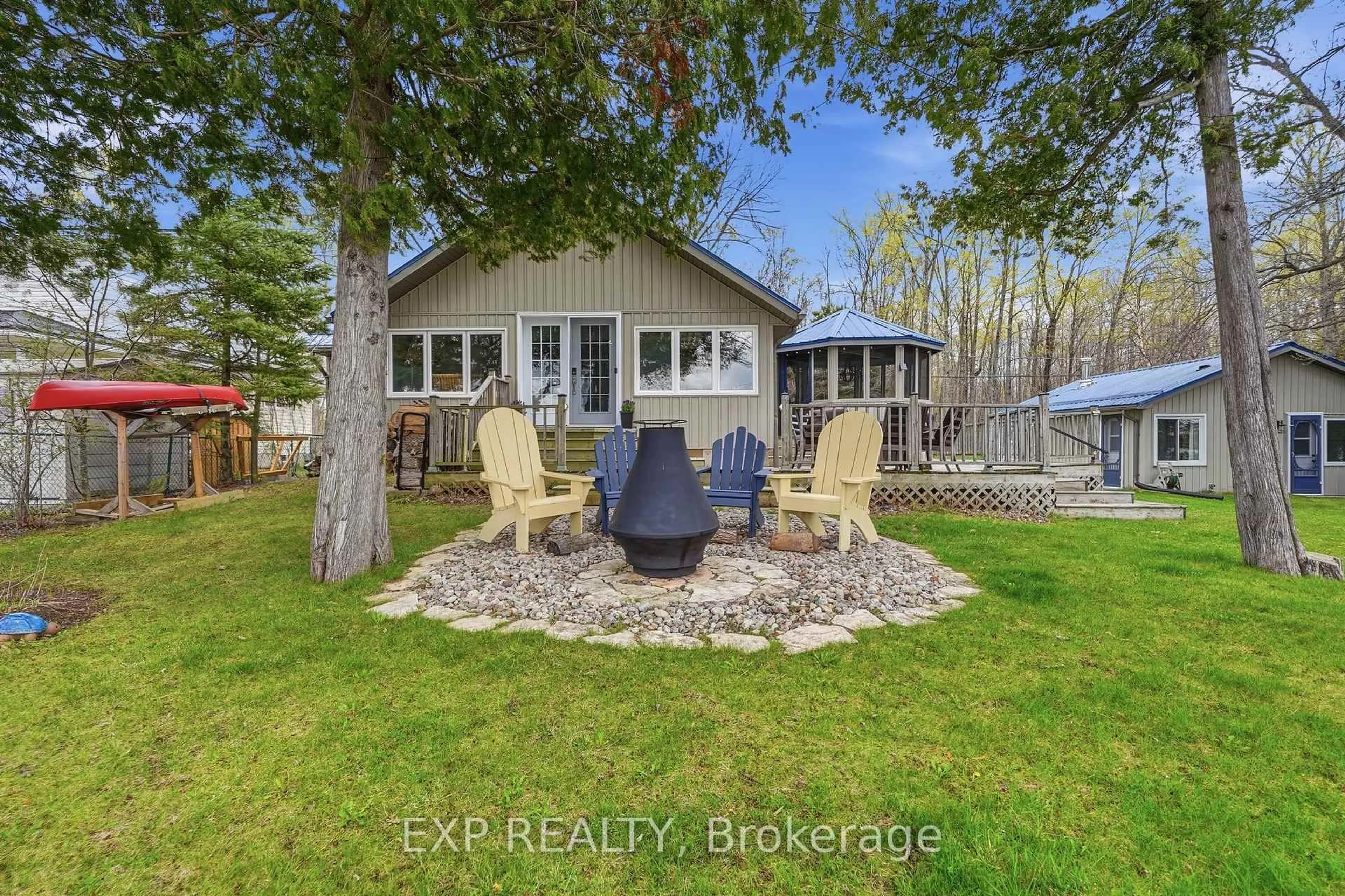 Patio, water/lake/river/ocean view for 29 Fire Route 44 Rte, Havelock-Belmont-Methuen Ontario K0L 1Z0