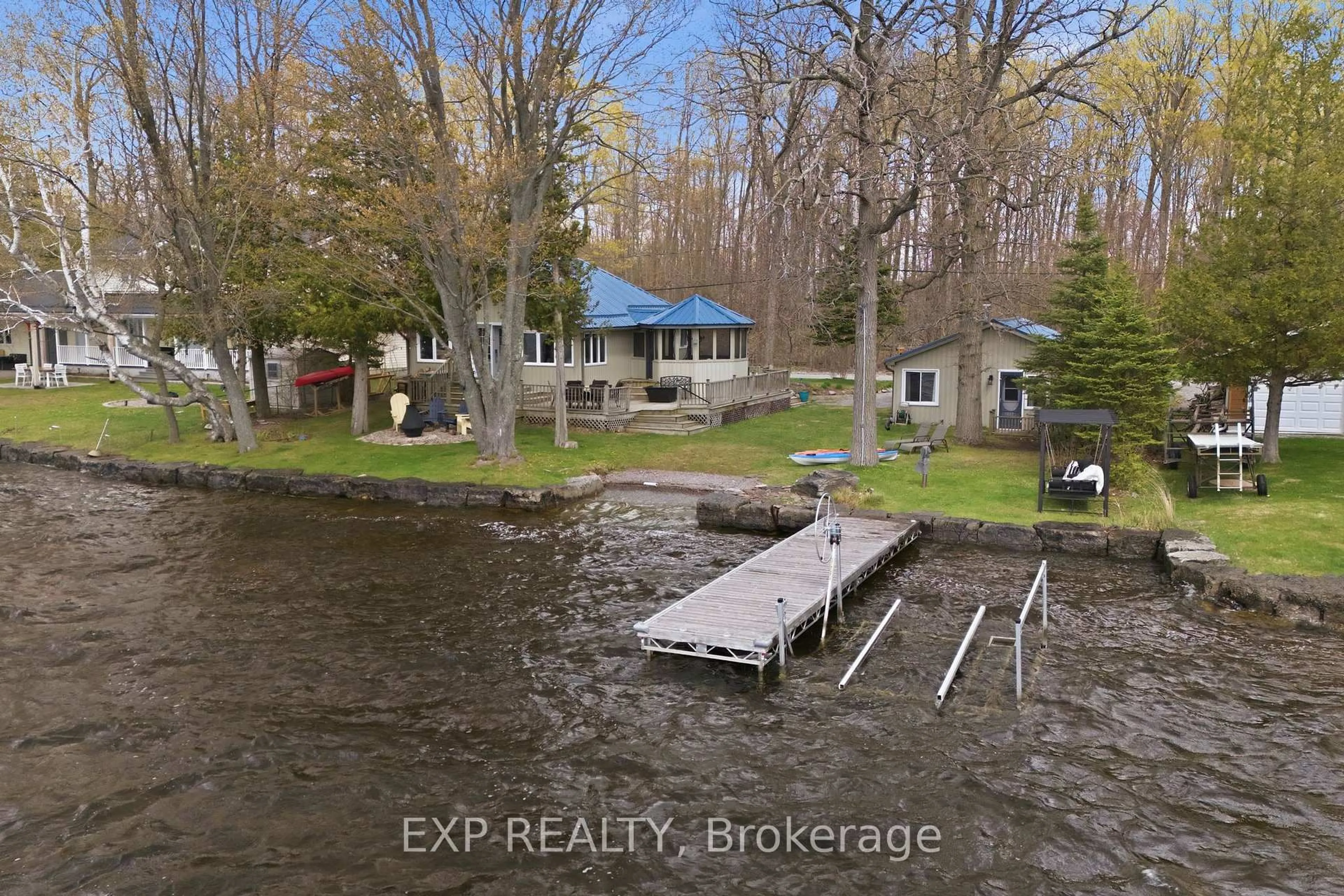 A pic from outside/outdoor area/front of a property/back of a property/a pic from drone, water/lake/river/ocean view for 29 Fire Route 44 Rte, Havelock-Belmont-Methuen Ontario K0L 1Z0