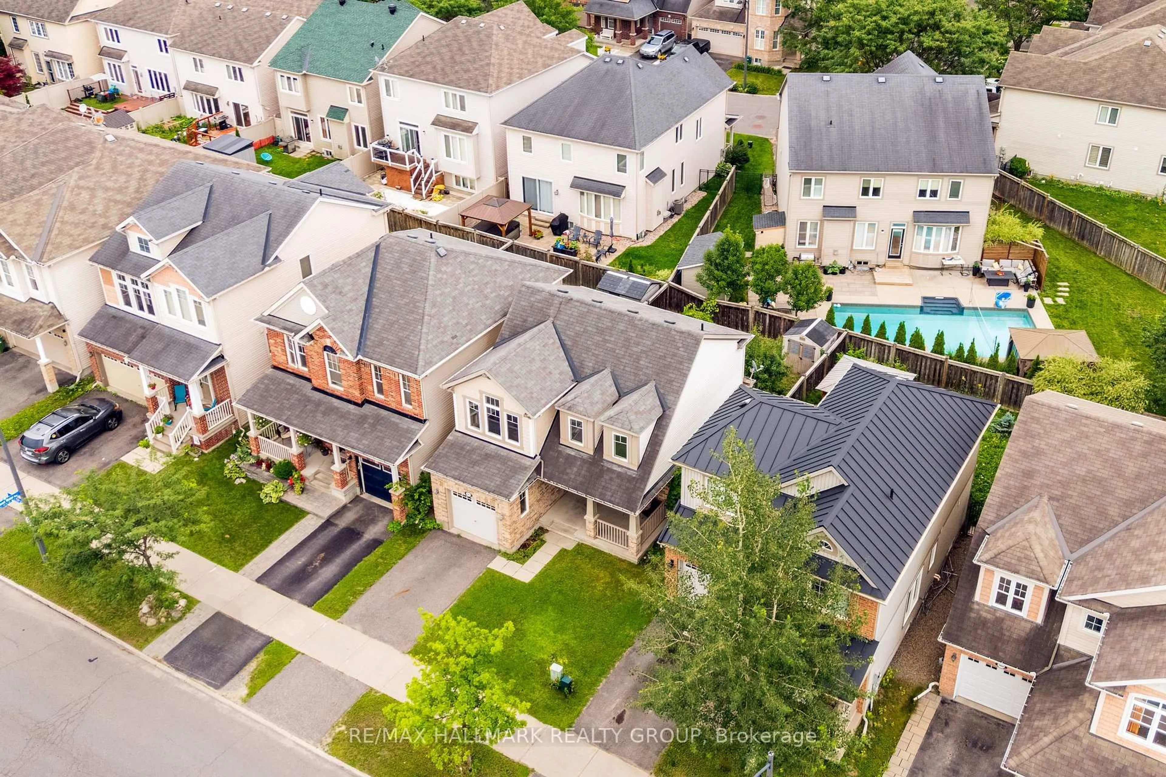 A pic from outside/outdoor area/front of a property/back of a property/a pic from drone, street for 3462 River Run Ave, Ottawa Ontario K2J 0R8