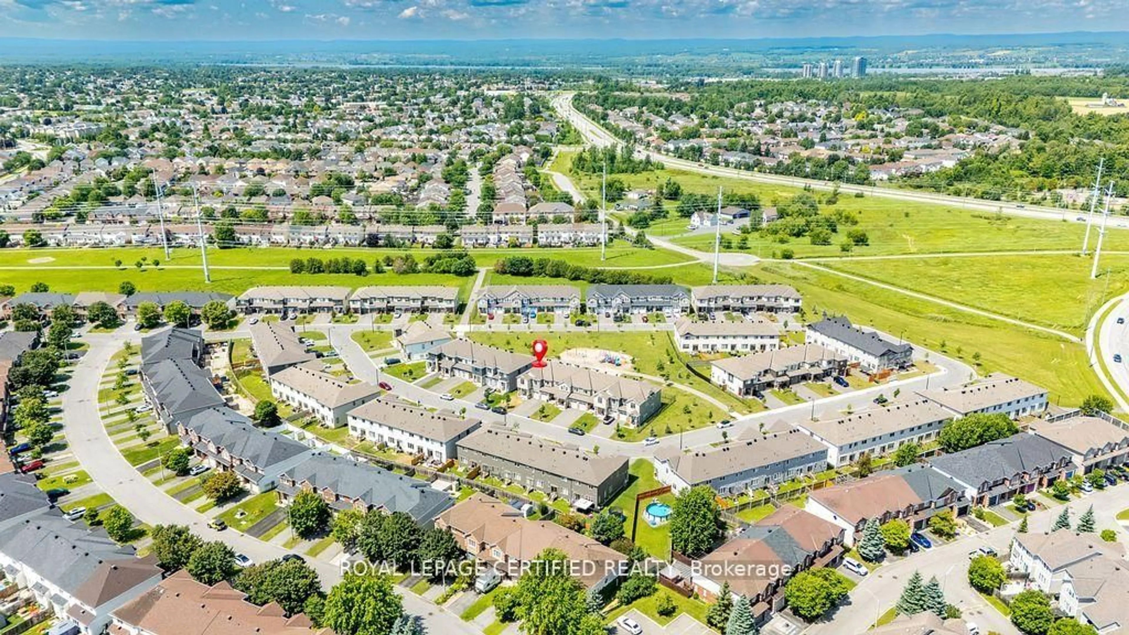 A pic from outside/outdoor area/front of a property/back of a property/a pic from drone, water/lake/river/ocean view for 2177 Winsome Terr, Orleans Ontario K4A 5N1
