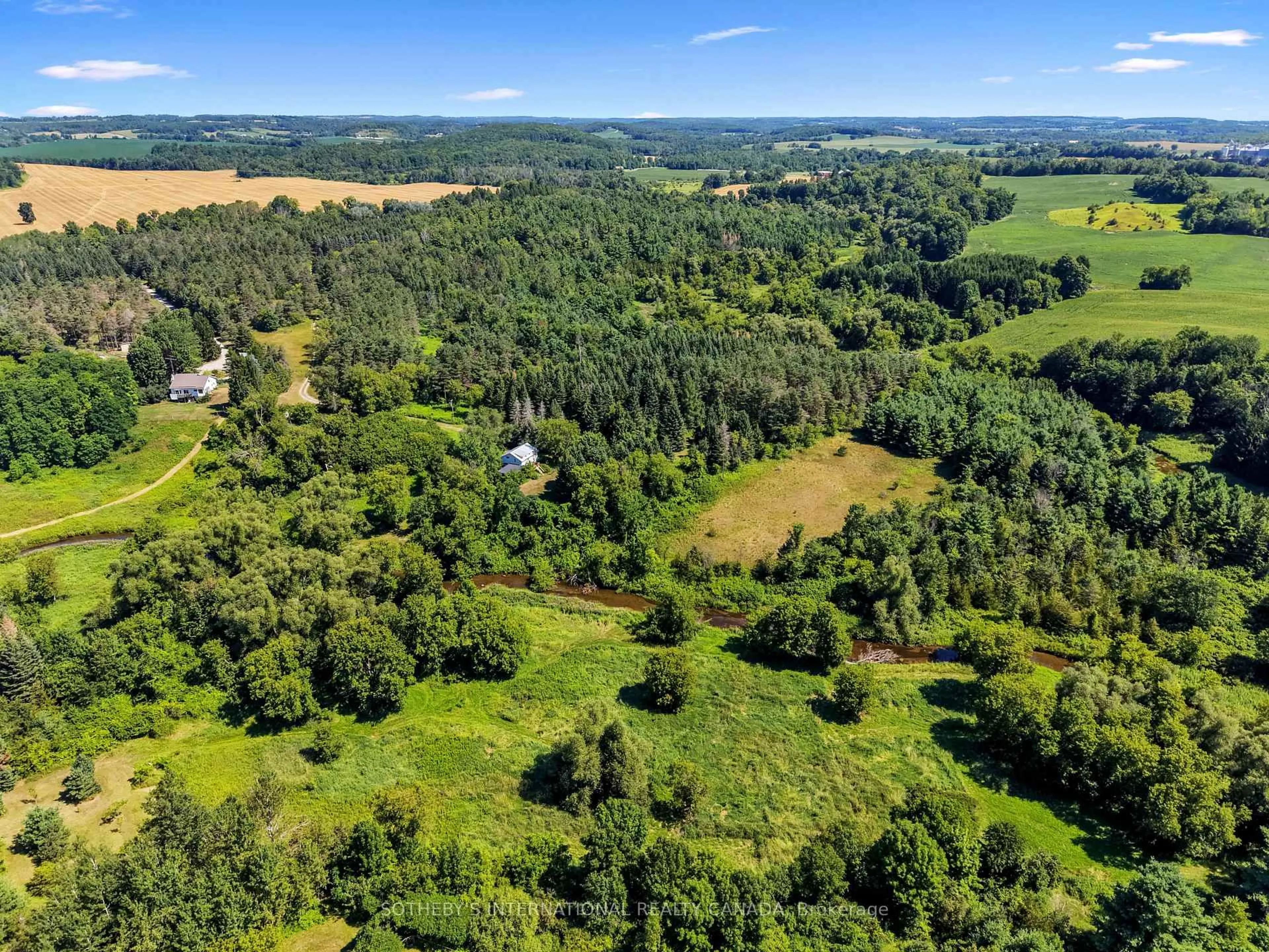 A pic from outside/outdoor area/front of a property/back of a property/a pic from drone, forest/trees view for 499 Concession Rd 4 East Rd, Trent Hills Ontario K0K 3K0