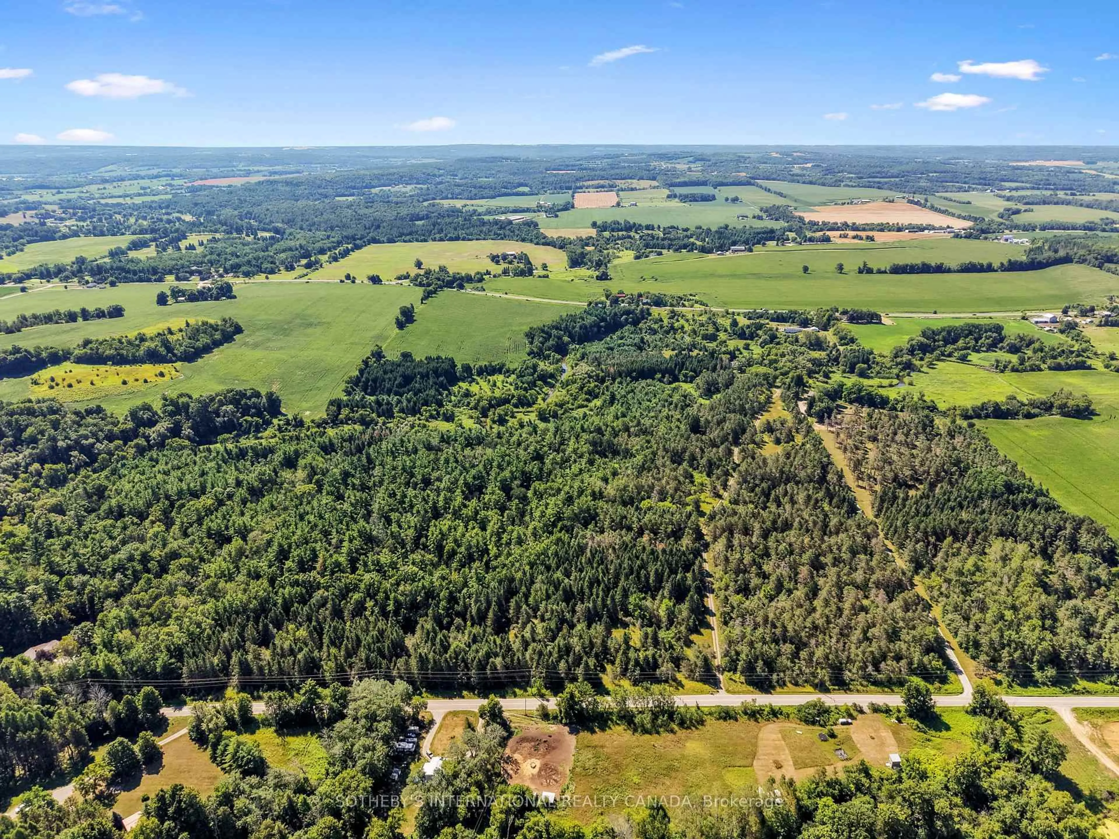 A pic from outside/outdoor area/front of a property/back of a property/a pic from drone, forest/trees view for 499 Concession Rd 4 East Rd, Trent Hills Ontario K0K 3K0