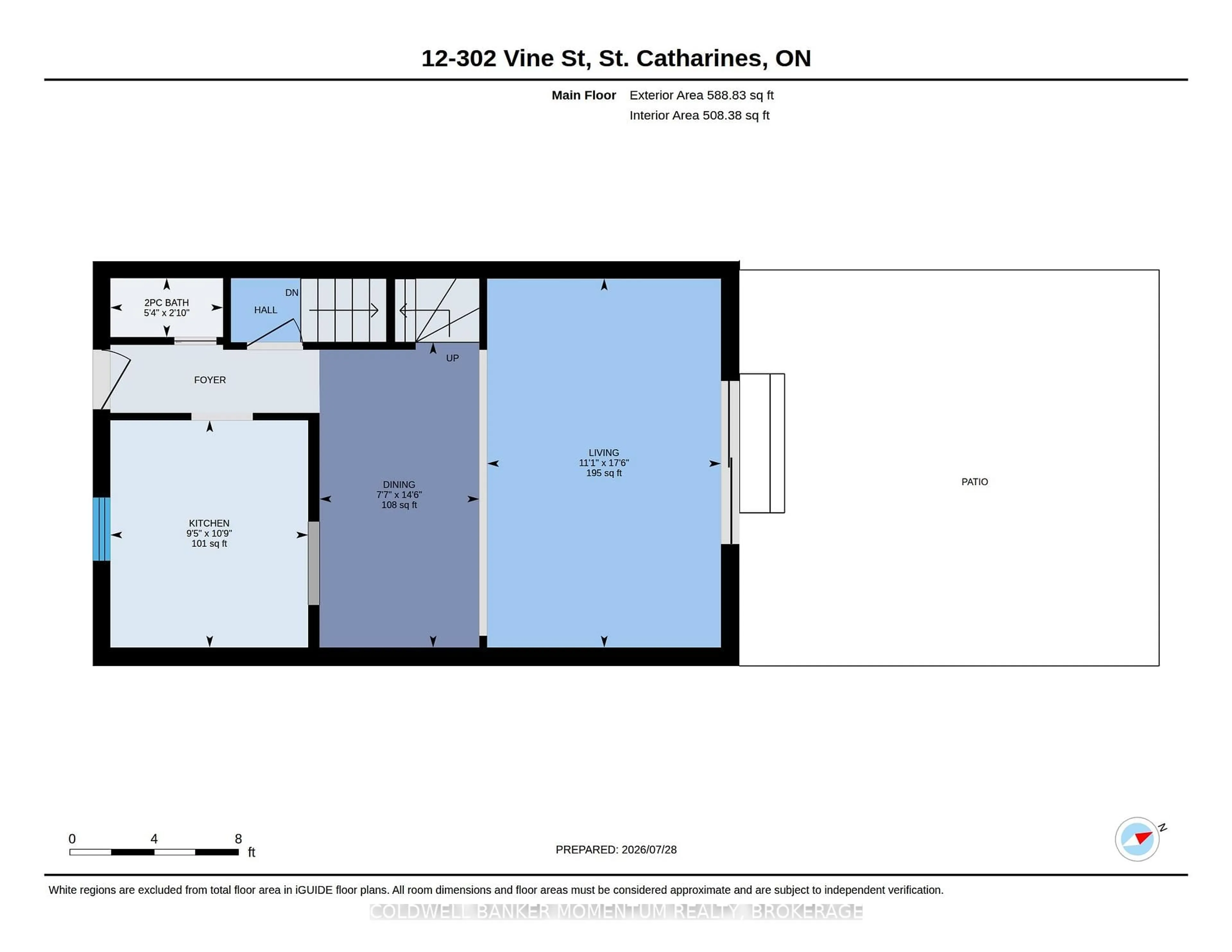 Floor plan for 302 Vine St #12, St. Catharines Ontario L2M 7M6