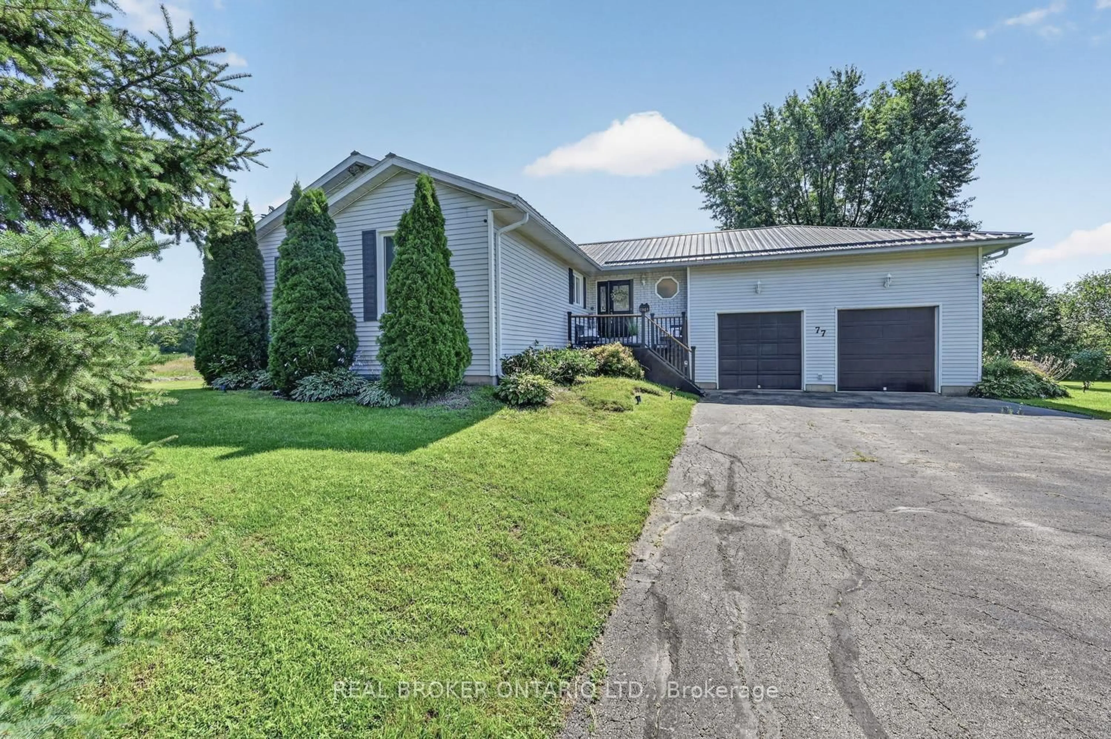 A pic from outside/outdoor area/front of a property/back of a property/a pic from drone, street for 77 Hard Island Rd, Athens Ontario K0E 1B0