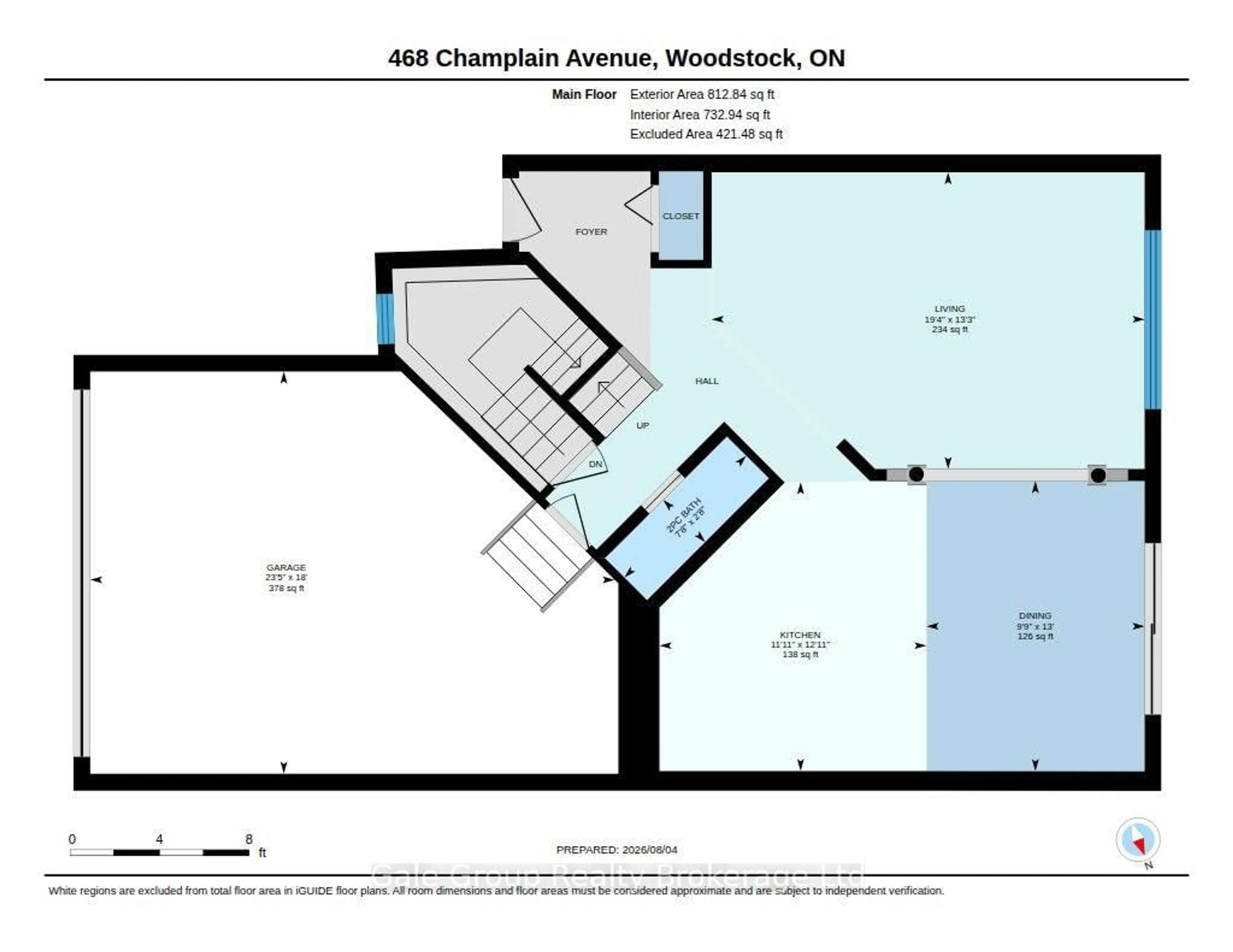 Floor plan for 468 Champlain Ave, Woodstock Ontario N4V 0A7