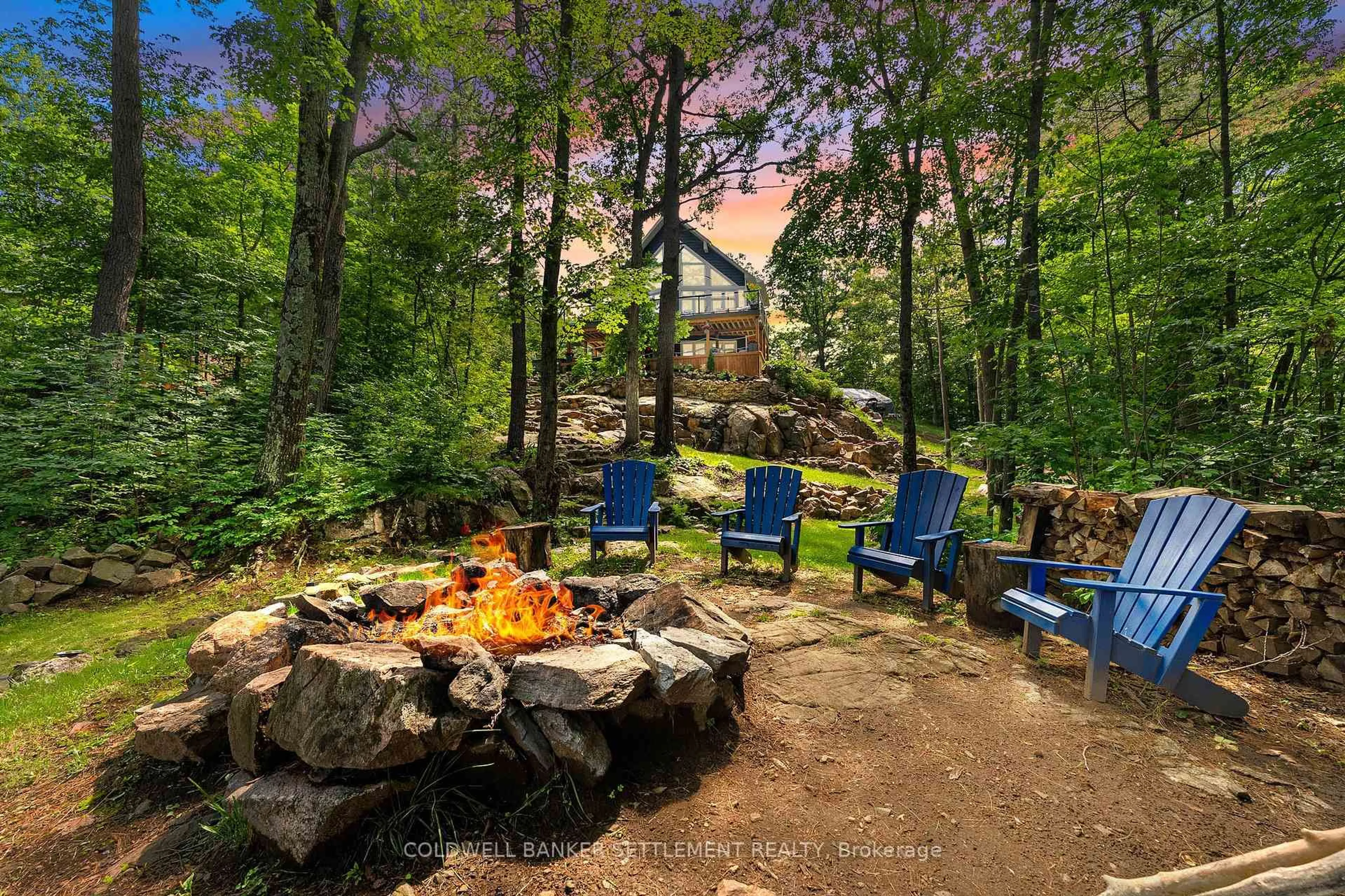 Patio, forest/trees view for 97 Oak Haven Lane, Tichborne Ontario K0H 2V0