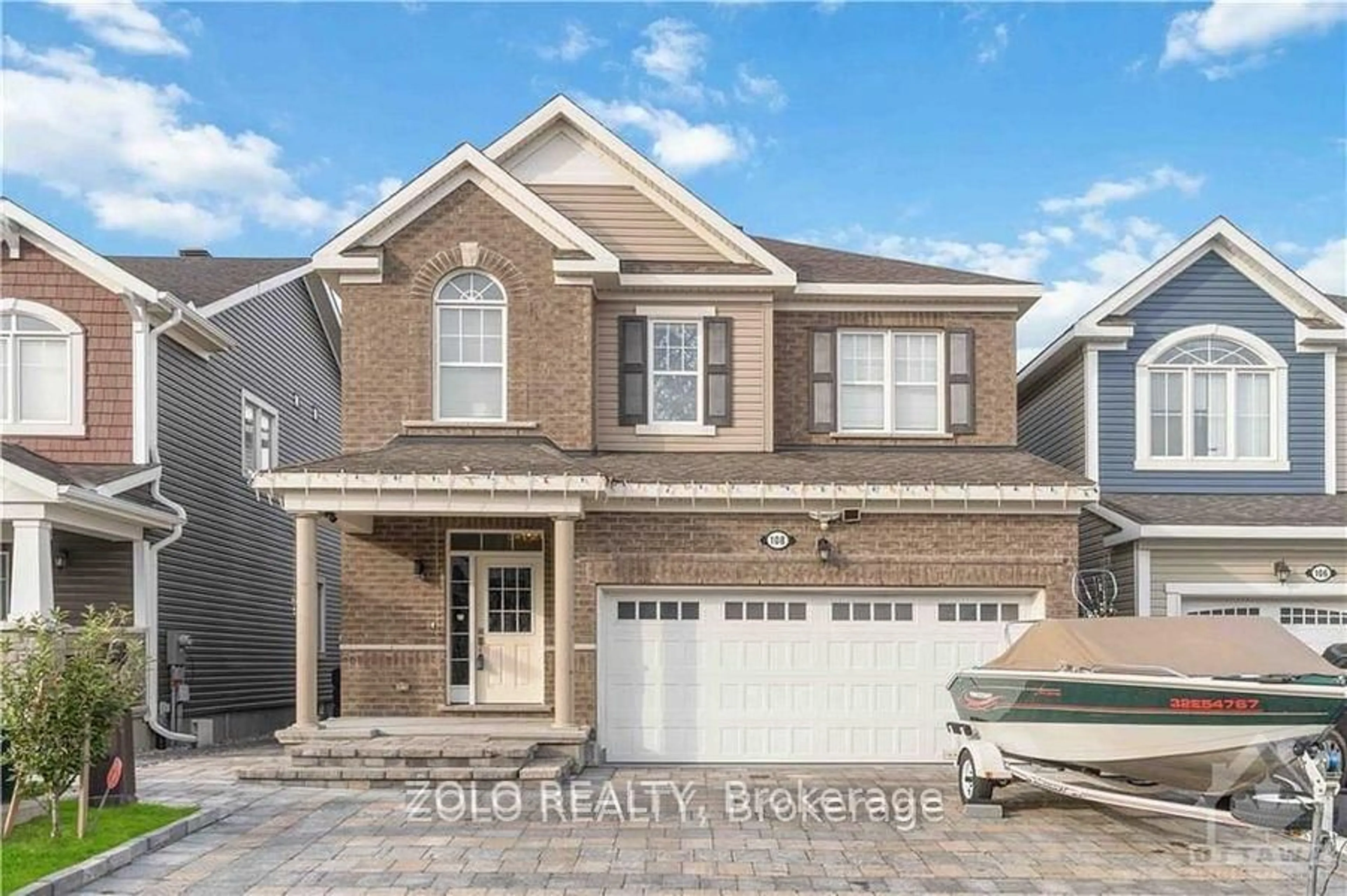 Home with brick exterior material, street for 108 Flowing Creek Circ, Ottawa Ontario K2M 0K1