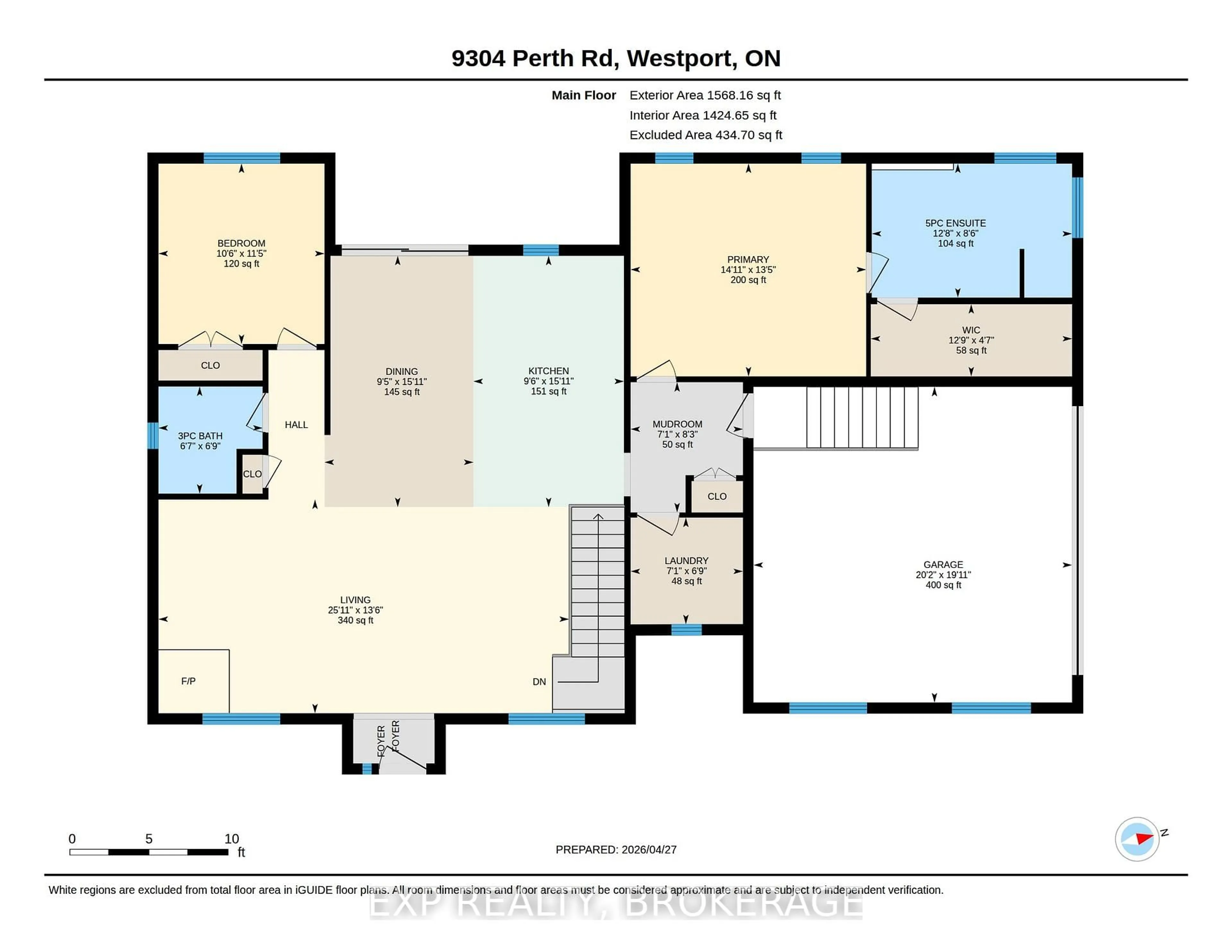 Floor plan for 9304 PERTH Rd, Rideau Lakes Ontario K0G 1X0