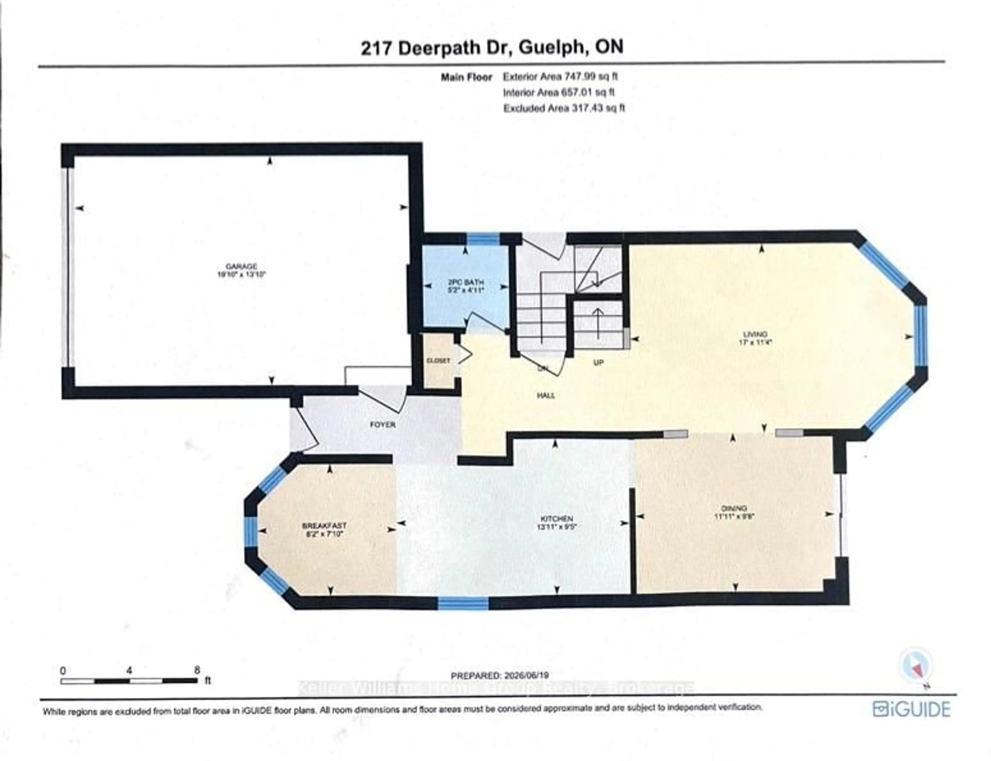 Floor plan for 217 Deerpath Dr, Guelph Ontario N1K 1W6