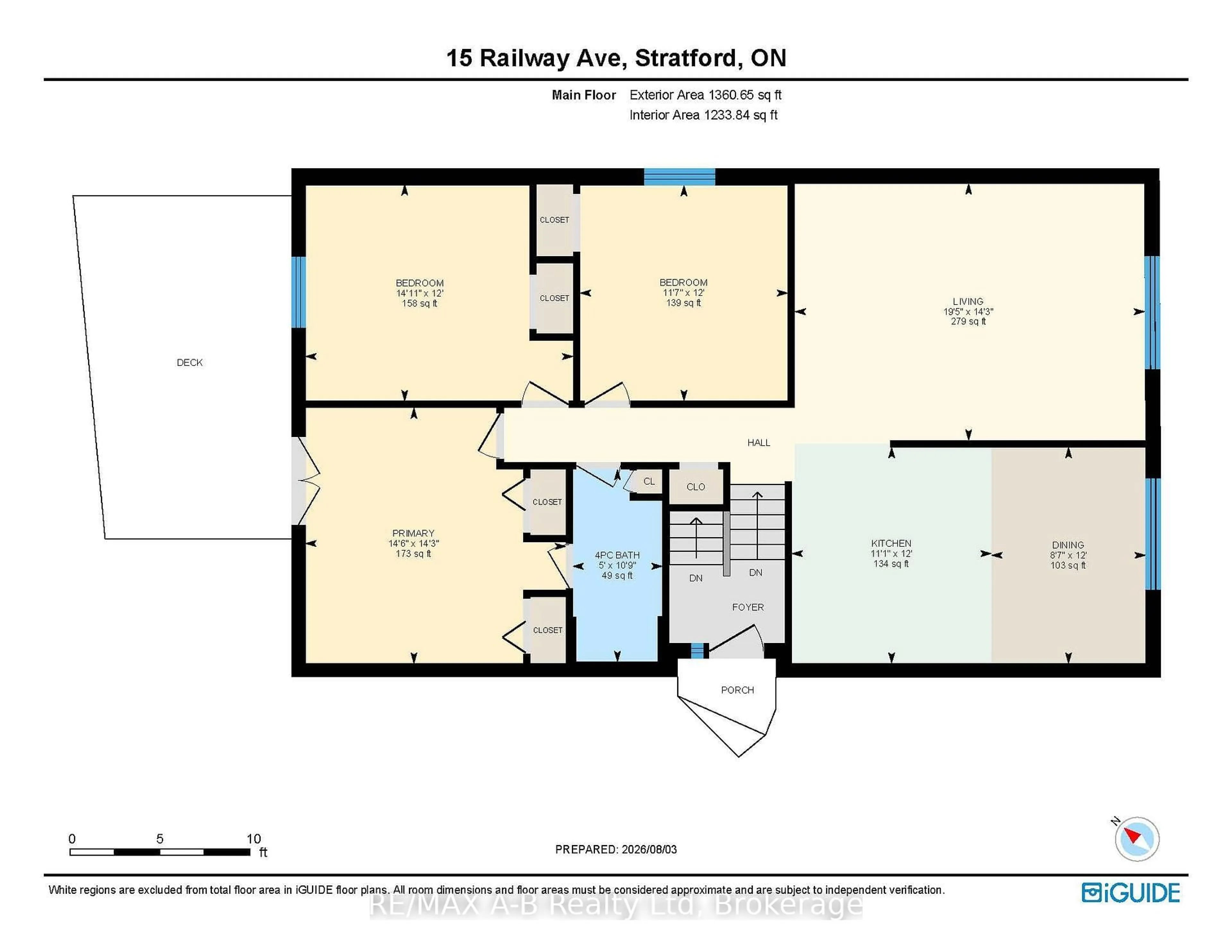 Floor plan for 15 Railway St, Stratford Ontario N5A 2H8