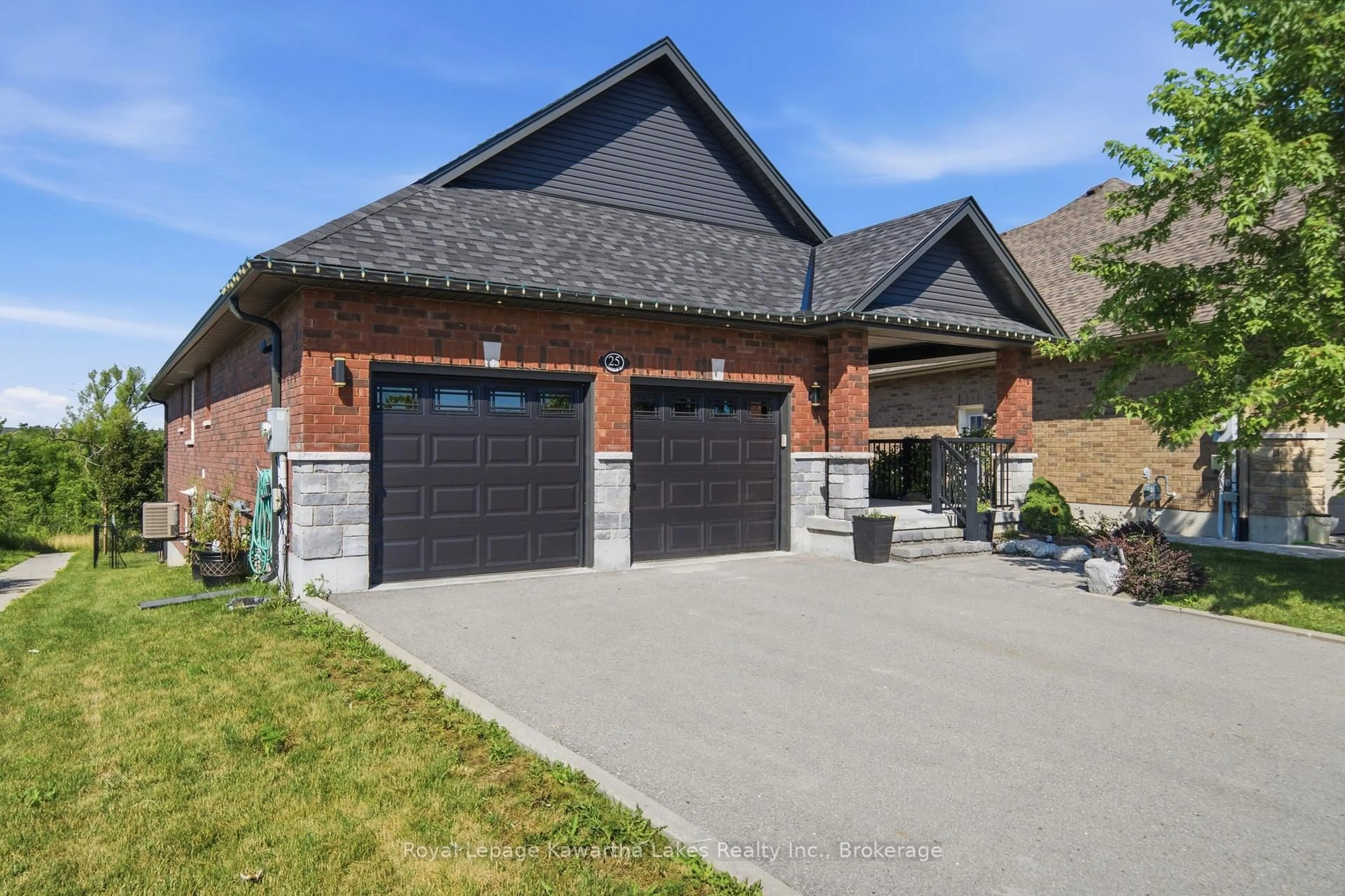 Home with brick exterior material, street for 25 Barron Blvd, Kawartha Lakes Ontario K9V 0C4