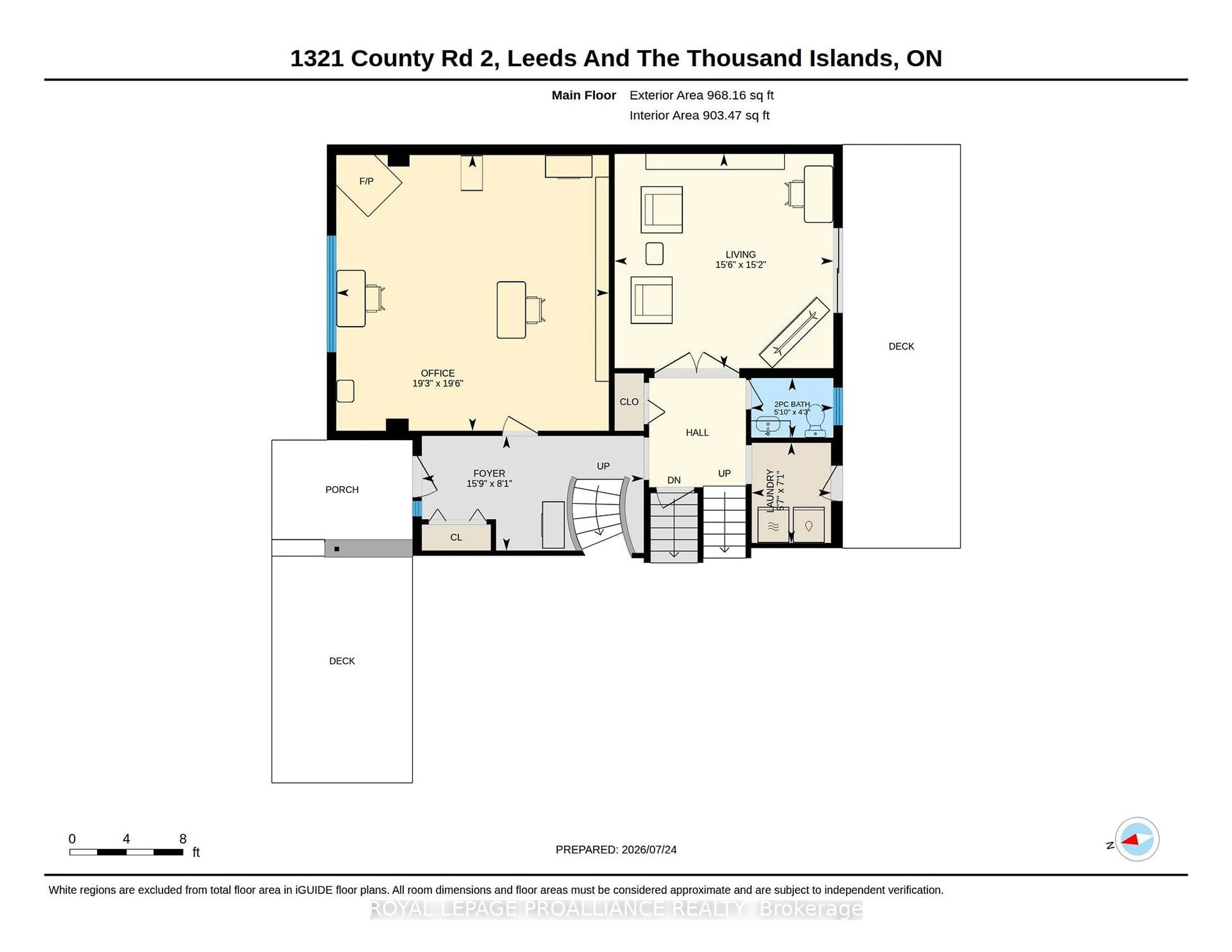 Floor plan for 1321 County Road 2 Rd, Leeds and the Thousand Islands Ontario K0E 1R0