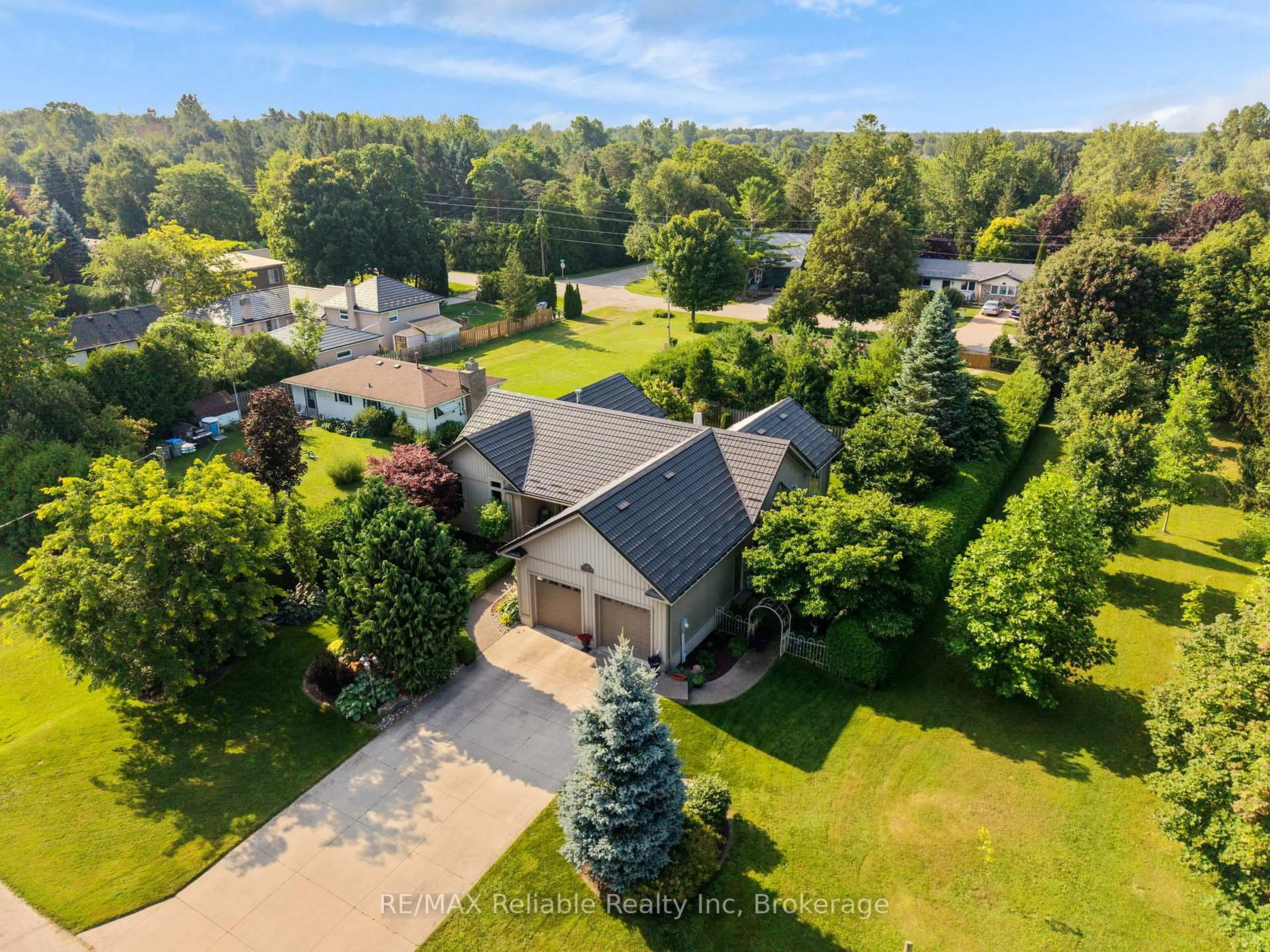 A pic from outside/outdoor area/front of a property/back of a property/a pic from drone, street for 54 VICTORIA St, Bluewater Ontario N0M 1G0