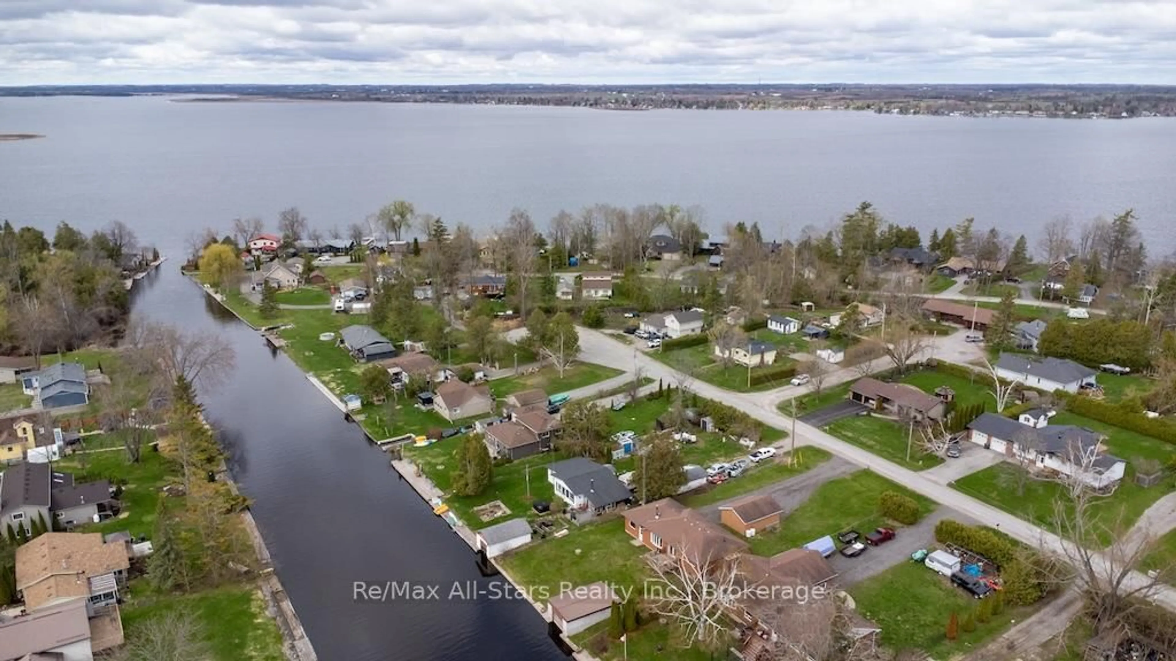 A pic from outside/outdoor area/front of a property/back of a property/a pic from drone, water/lake/river/ocean view for 57 Indian Tr, Kawartha Lakes Ontario K9V 4R6