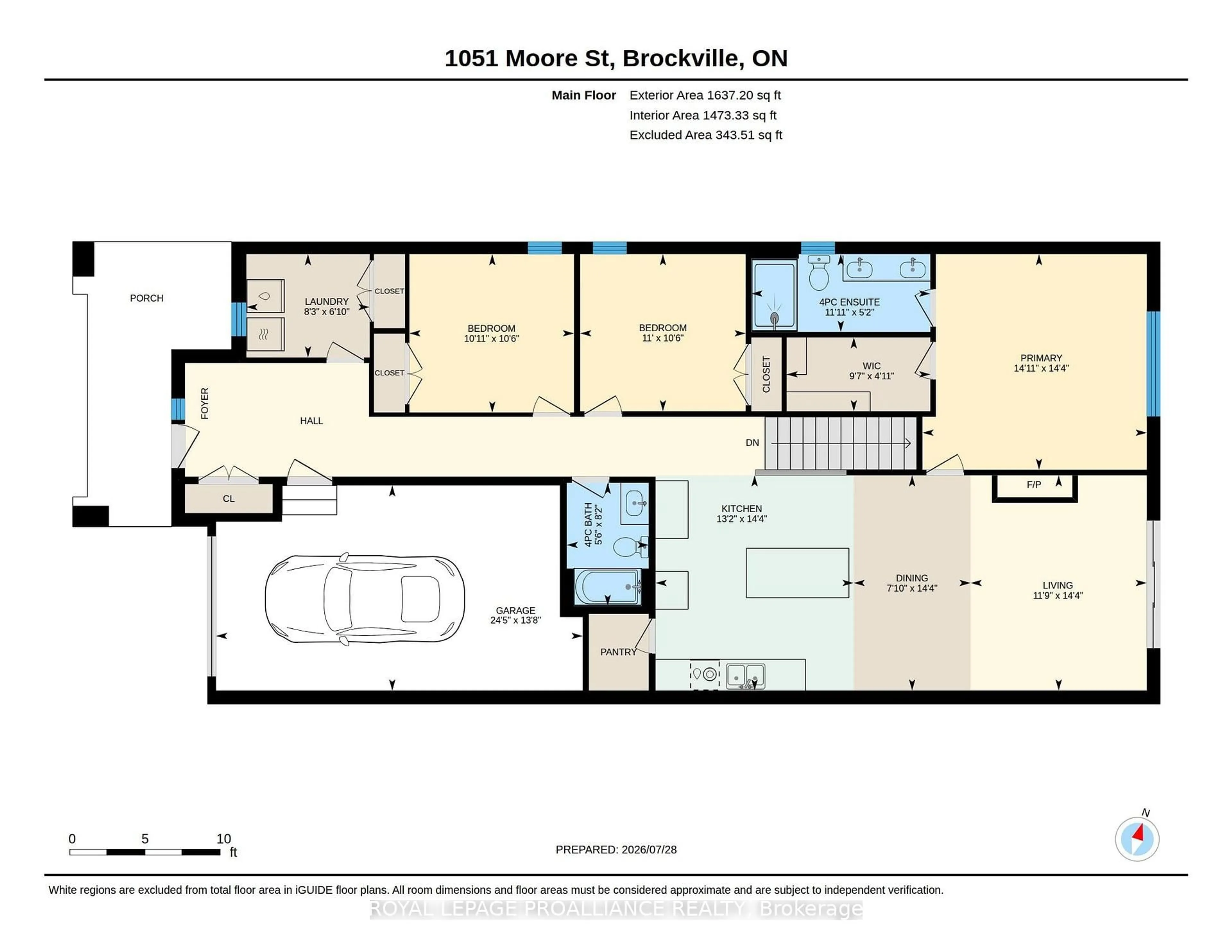 Floor plan for 1051 Moore St, Brockville Ontario K6V 0H1
