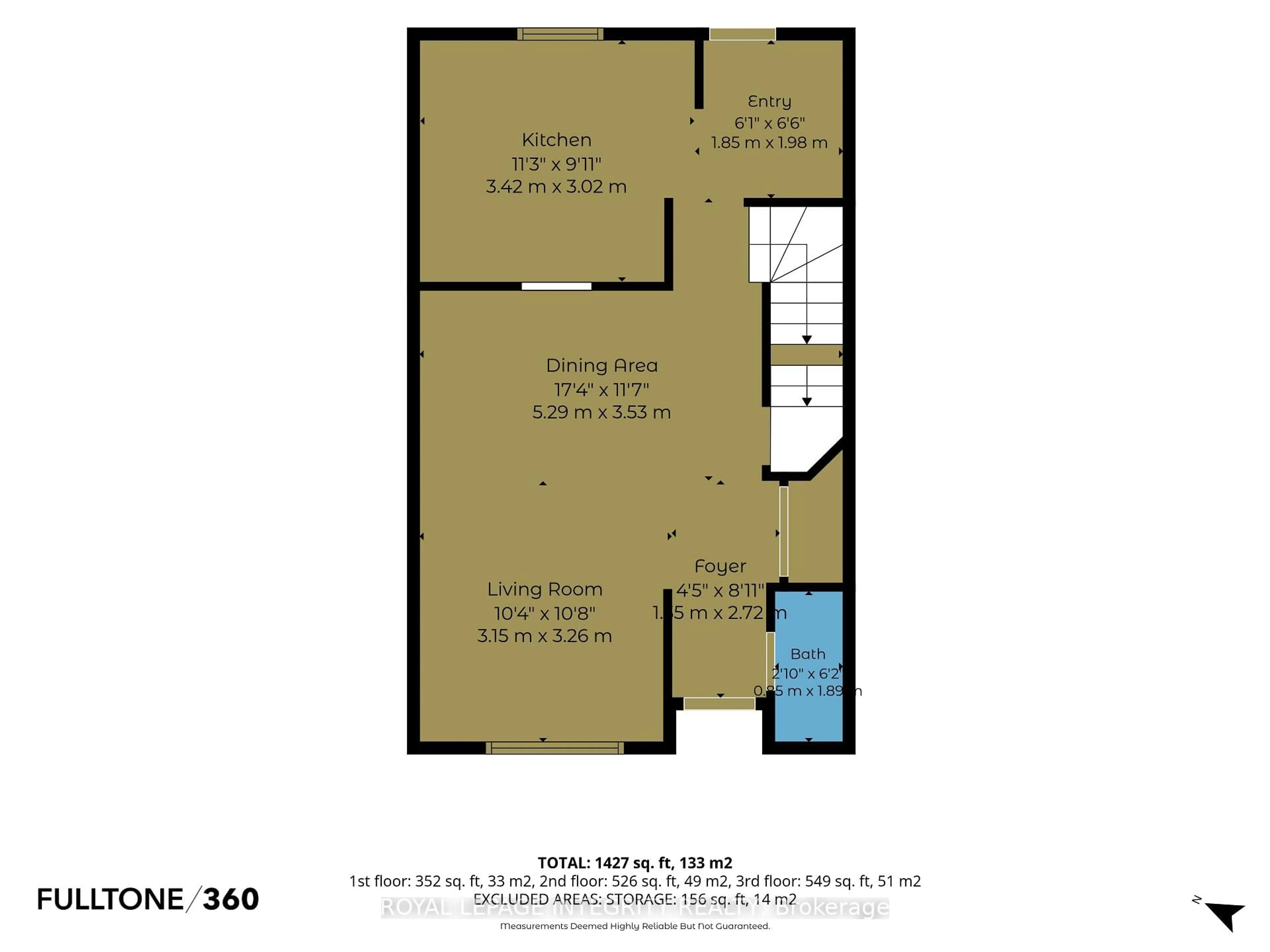 Floor plan for 1352 Bakker Crt, Orleans Ontario K1C 2K4