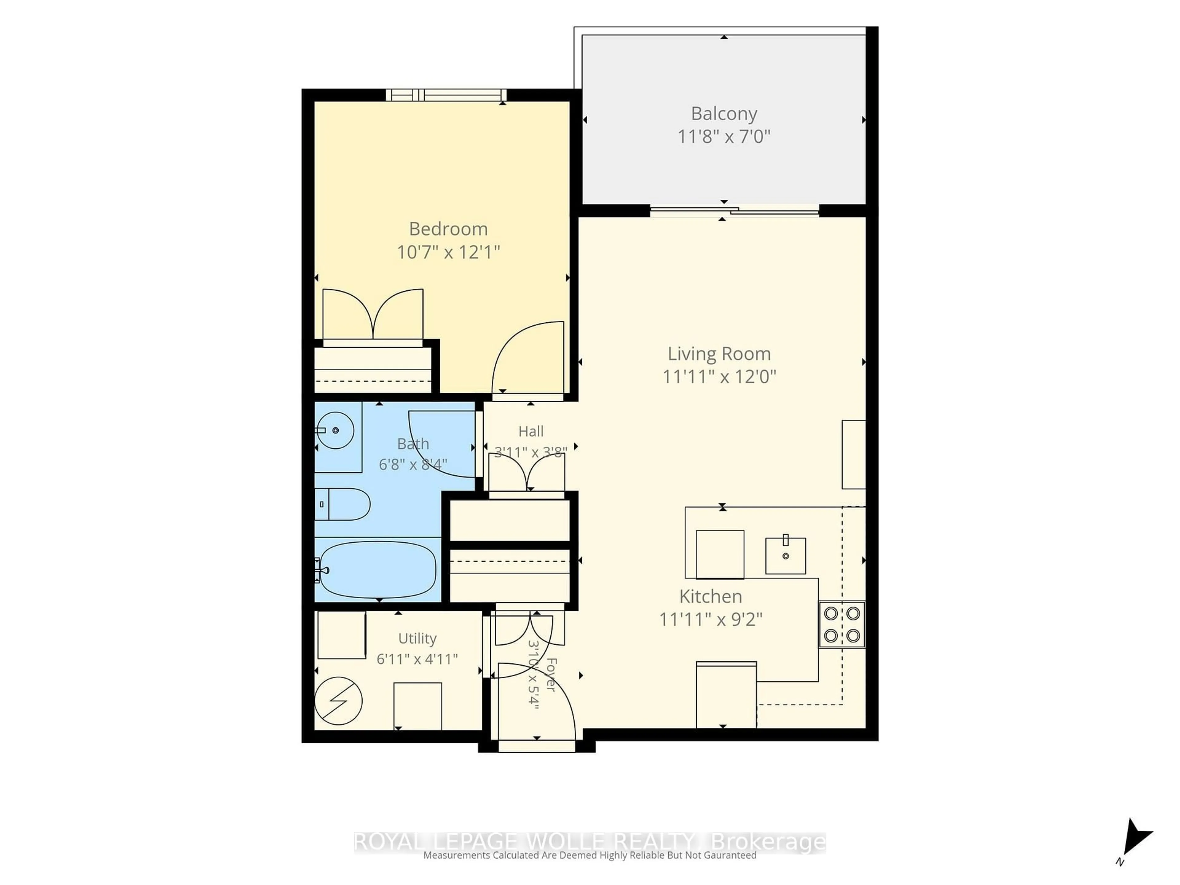 Floor plan for 107 Roger St #308, Waterloo Ontario N2J 0G2