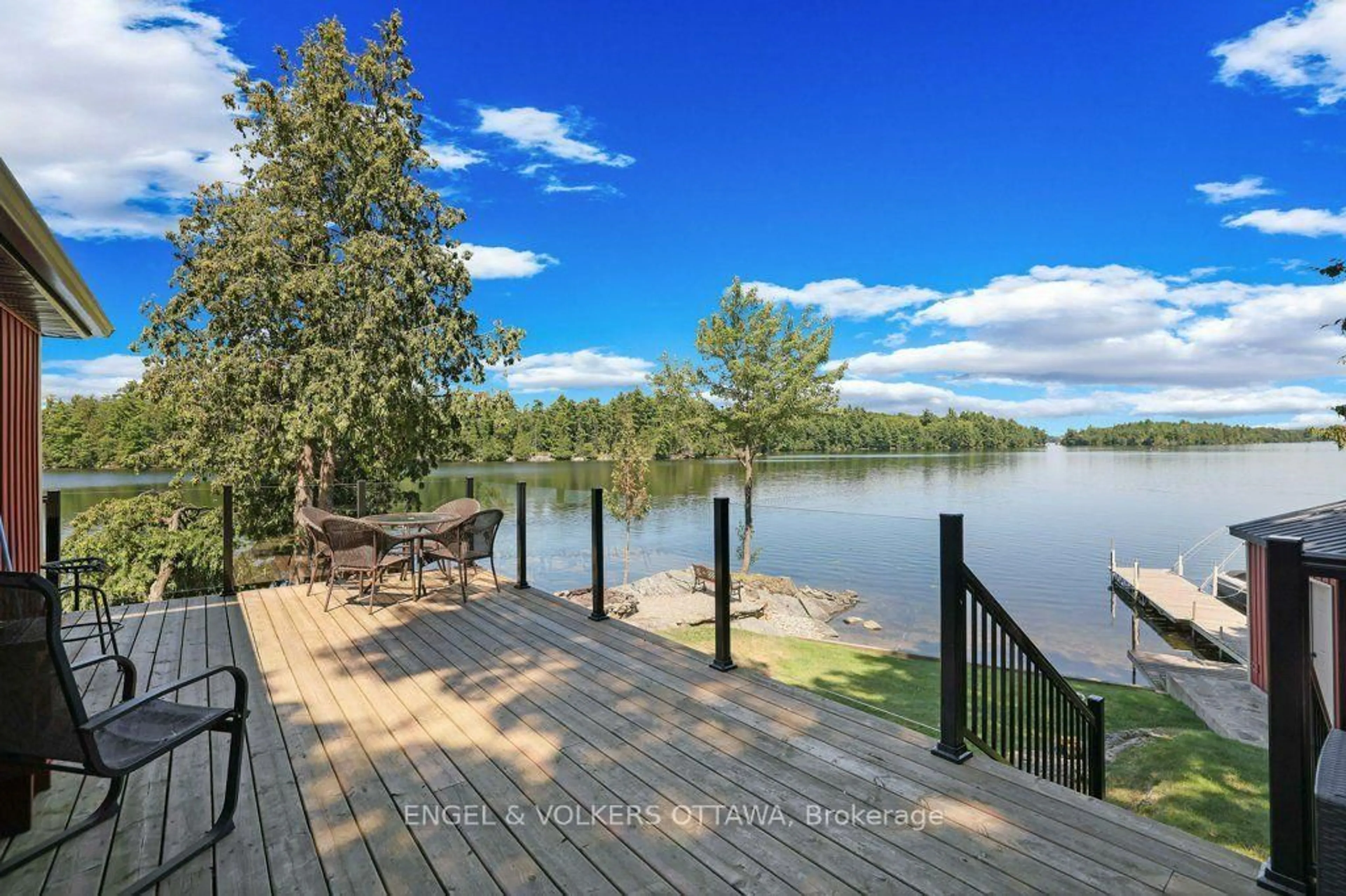 Patio, water/lake/river/ocean view for 1752 C Mohawk Lane, Sharbot Lake Ontario K0H 2P0