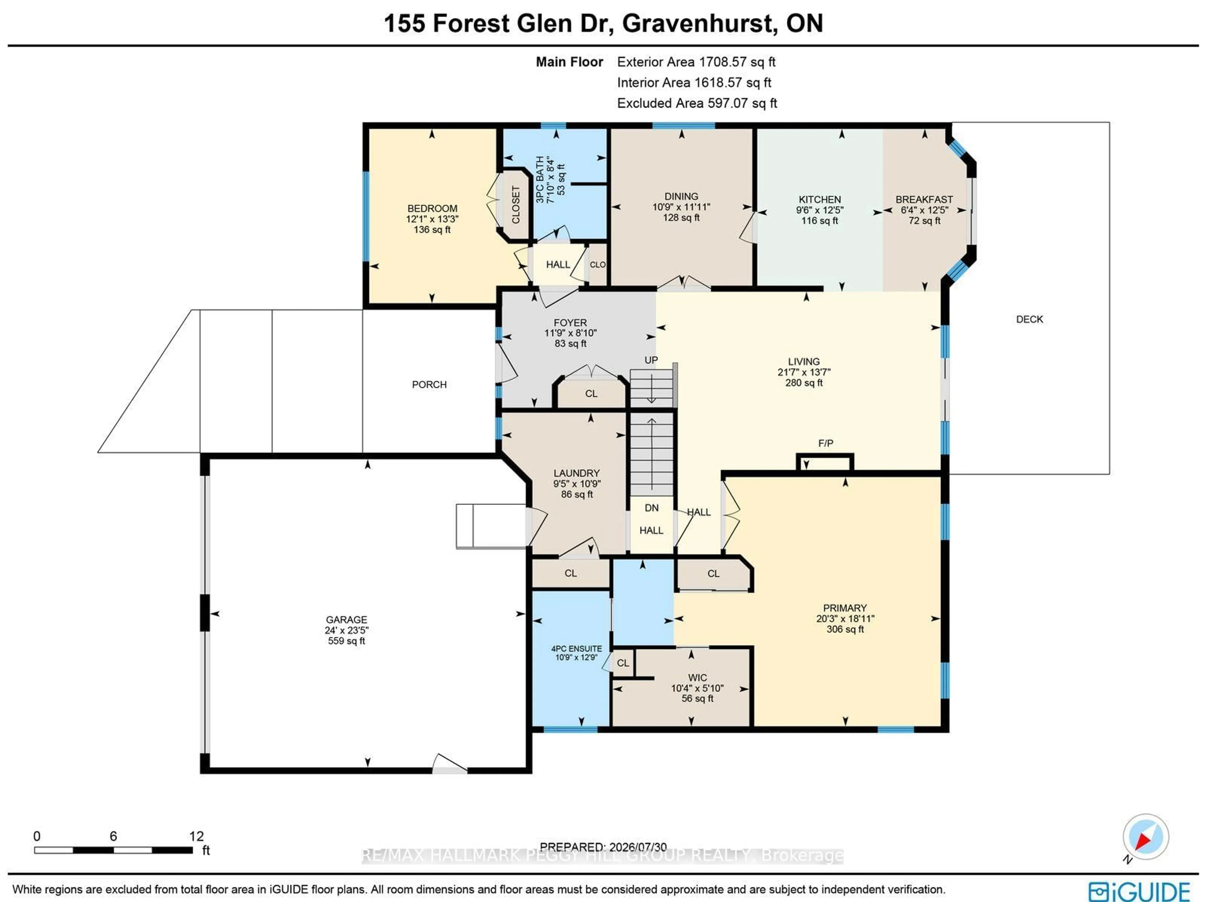 Floor plan for 155 Forest Glen Dr, Gravenhurst Ontario P1P 1A1