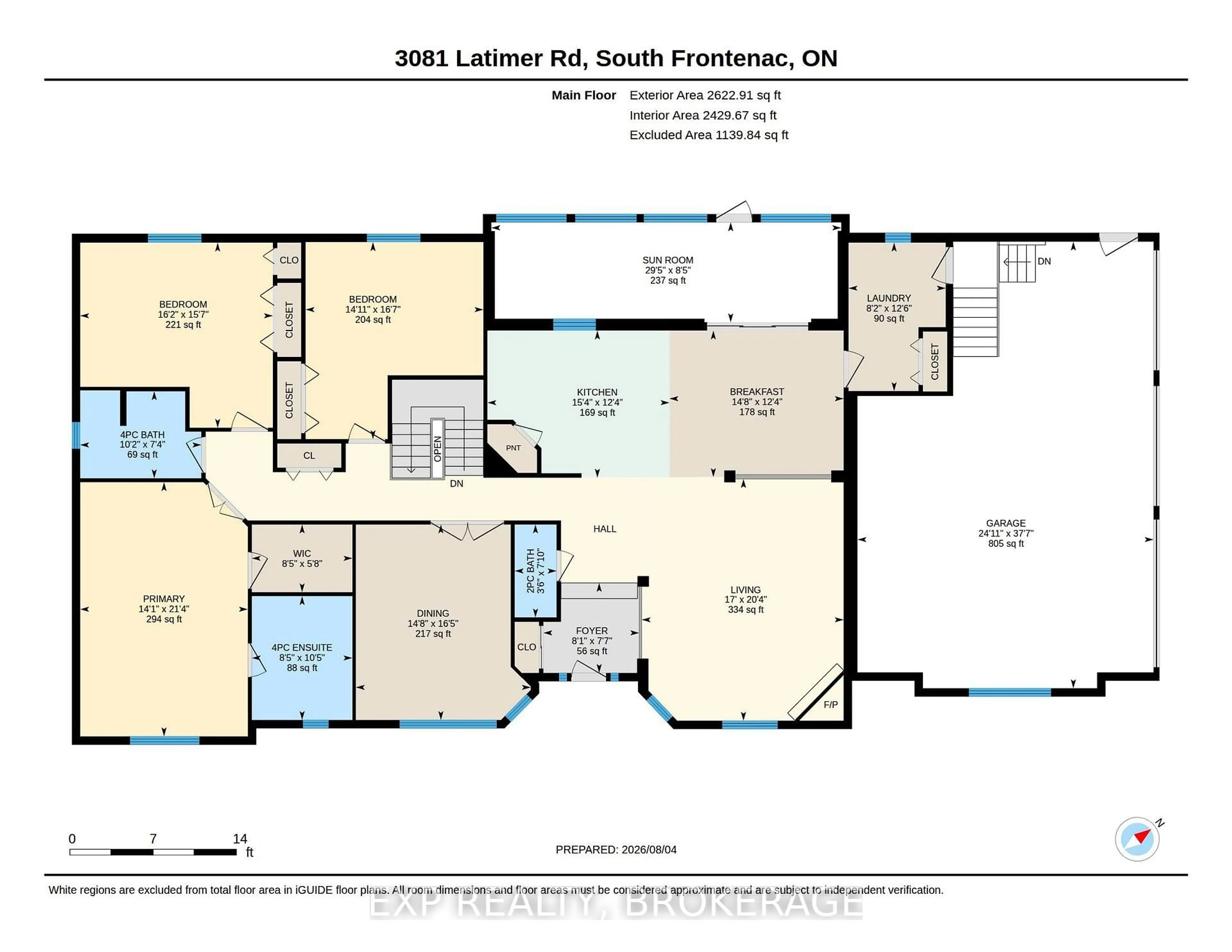 Floor plan for 3081 LATIMER Rd, Inverary Ontario K0H 1X0