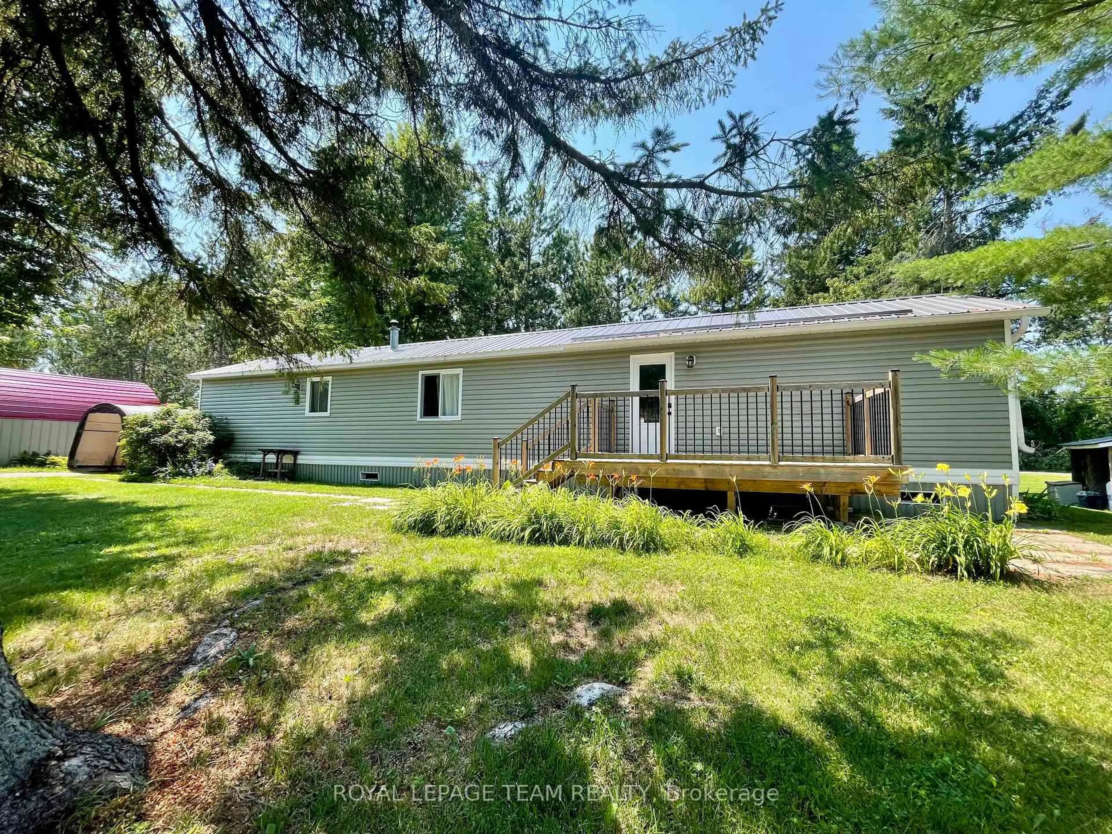 A pic from outside/outdoor area/front of a property/back of a property/a pic from drone, water/lake/river/ocean view for 10 ROBERT COLIN Lane, Cobden Ontario K0J 1K0