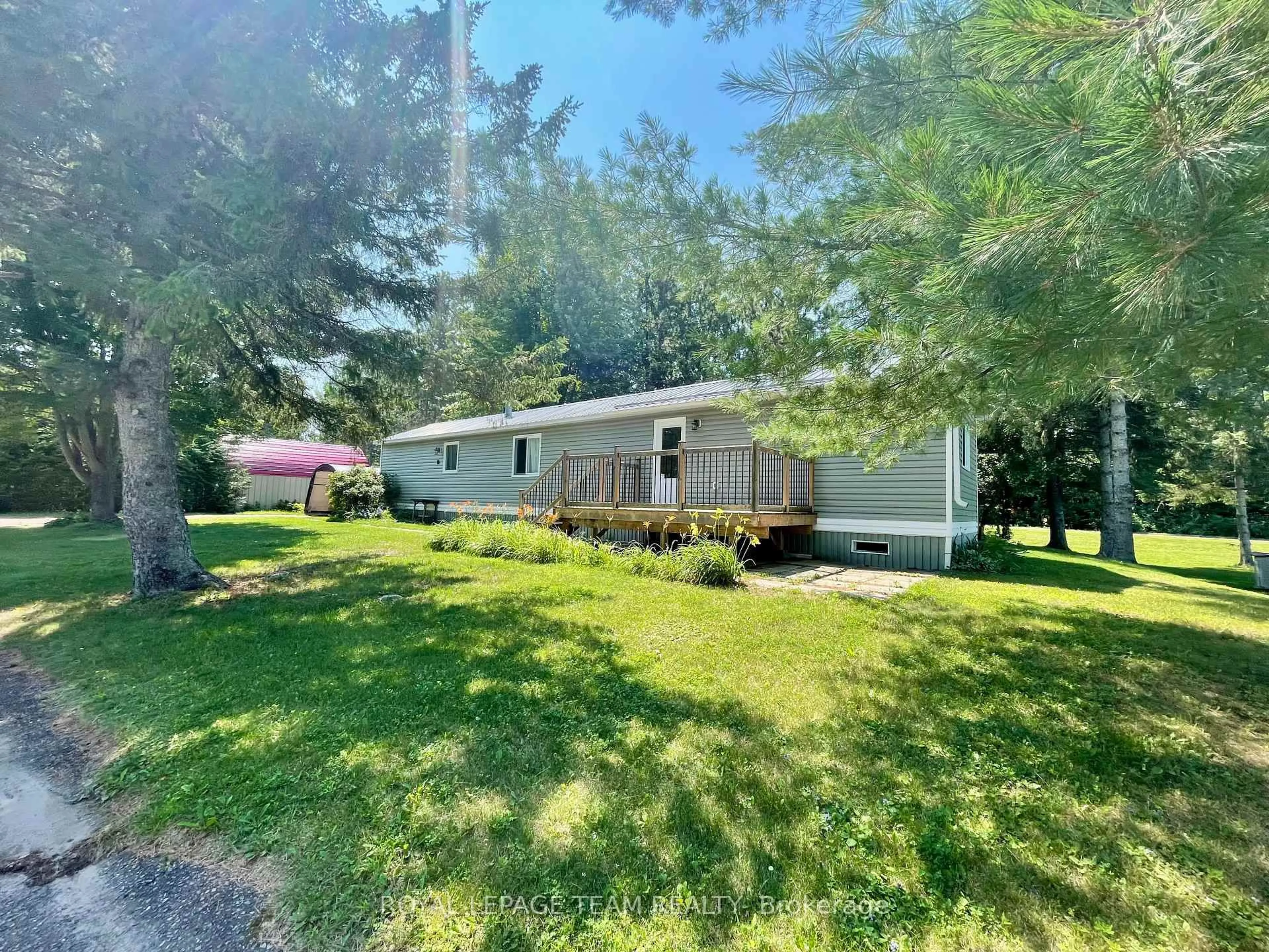 A pic from outside/outdoor area/front of a property/back of a property/a pic from drone, water/lake/river/ocean view for 10 ROBERT COLIN Lane, Cobden Ontario K0J 1K0