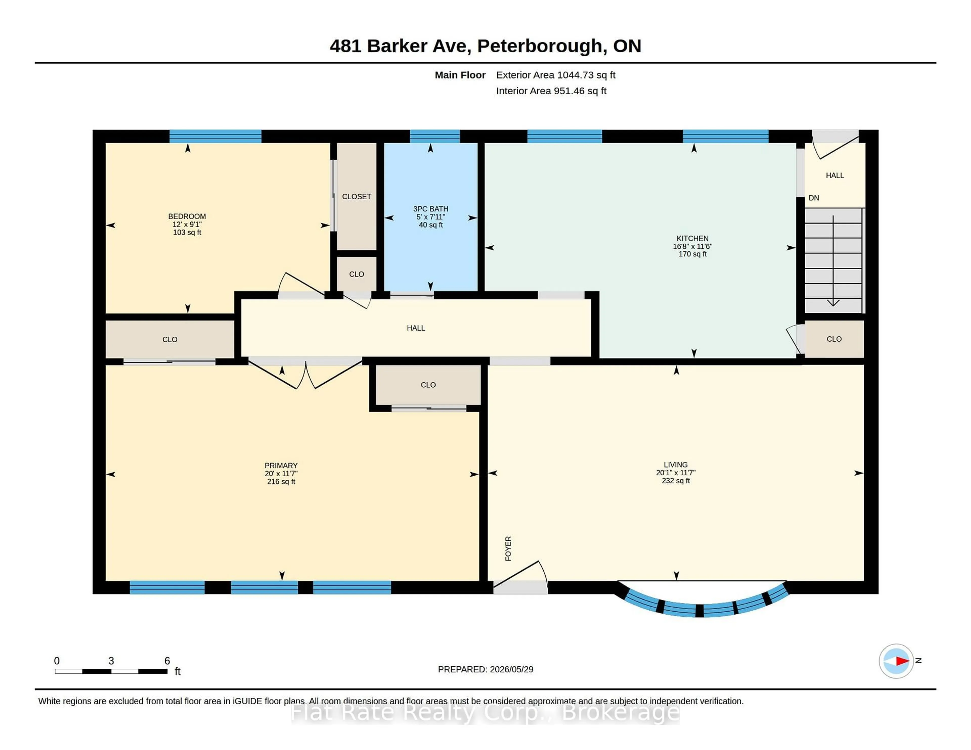 Floor plan for 481 BARKER Ave, Peterborough Ontario K9J 1E2
