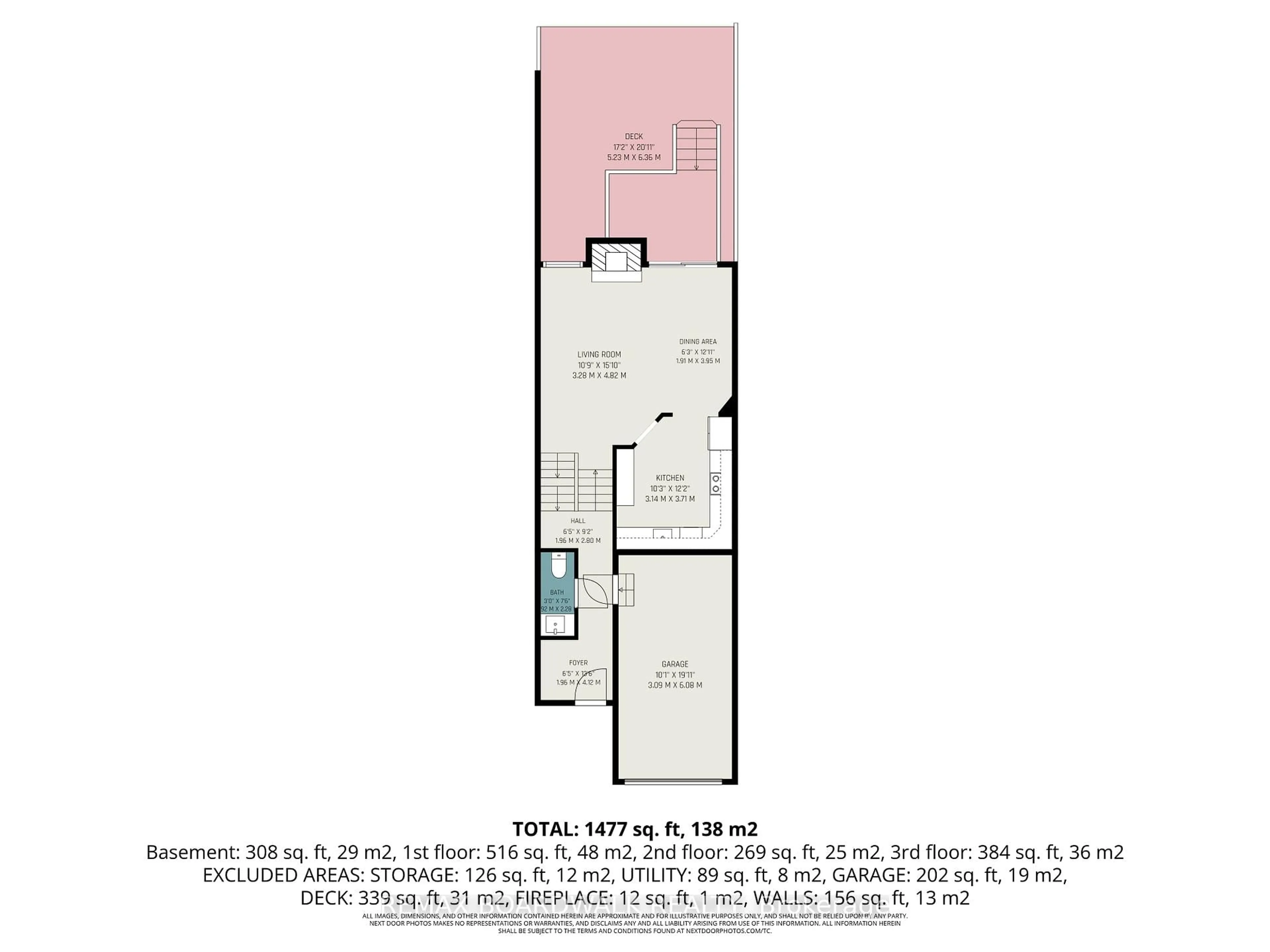 Floor plan for 1388 Beaucourt Pl, Ottawa Ontario K4A 1W3