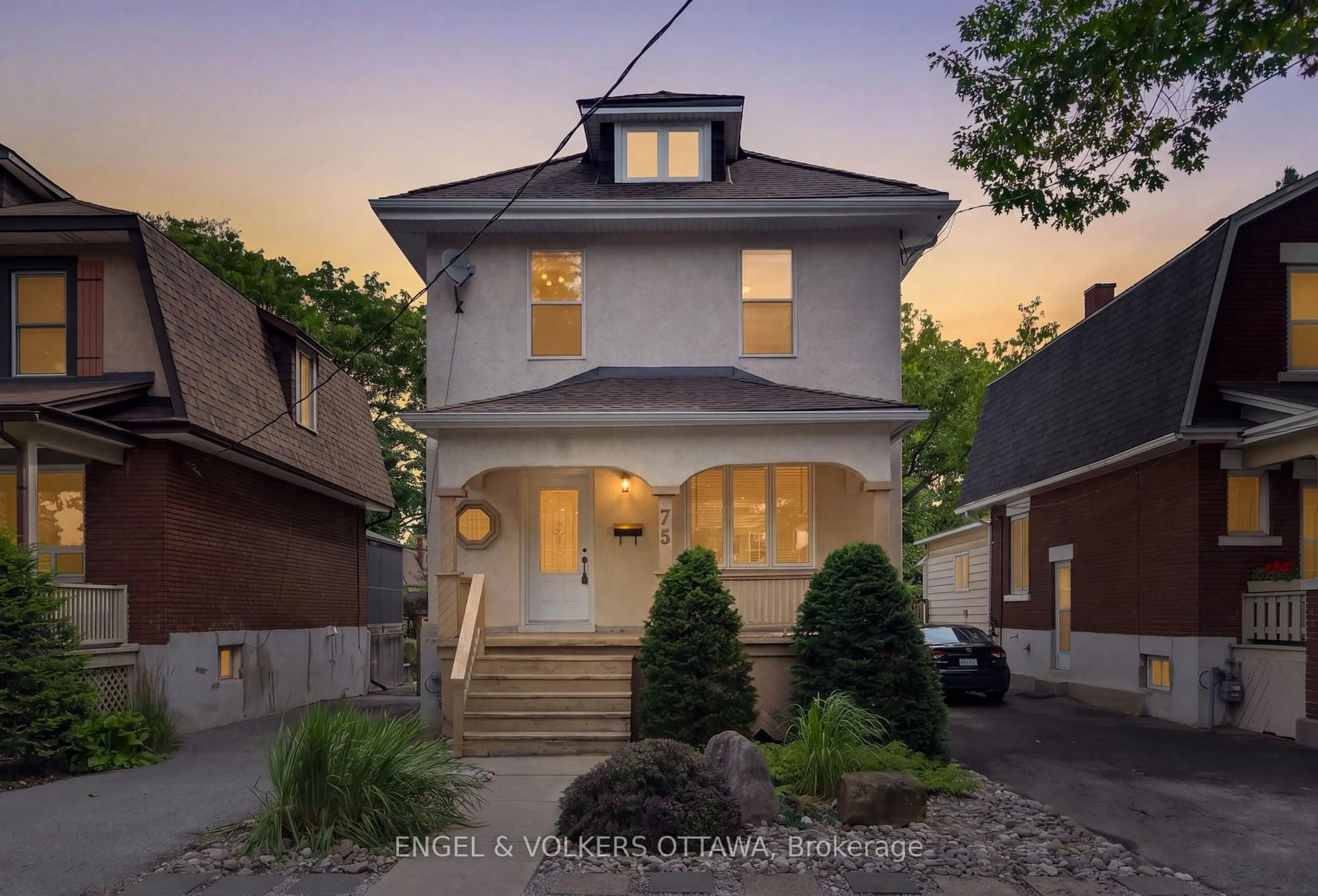 Home with brick exterior material, street for 75 Ross Ave, Ottawa Ontario K1Y 0N6