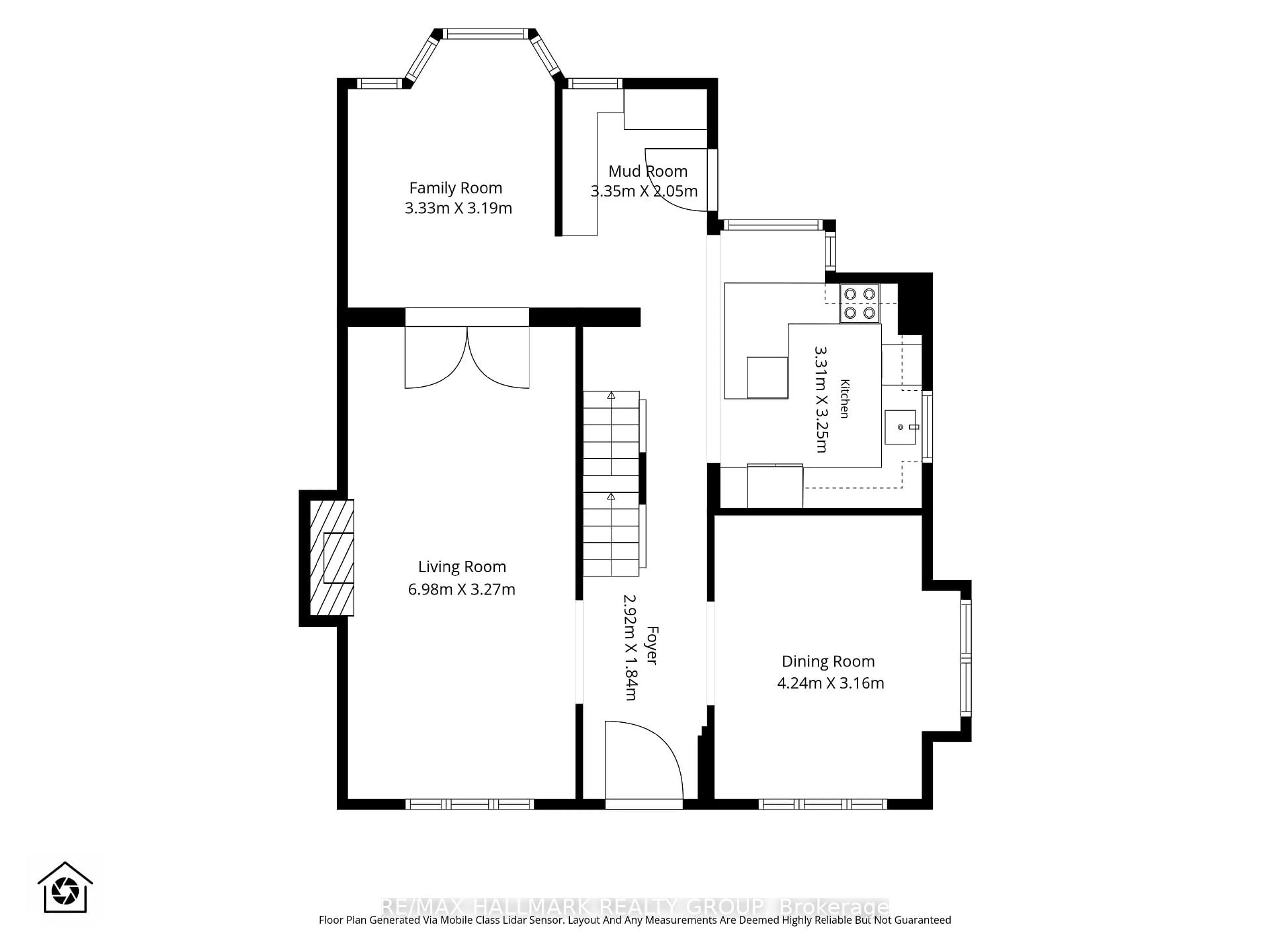 Floor plan for 406 Huron Ave, Ottawa Ontario K1Y 0X1