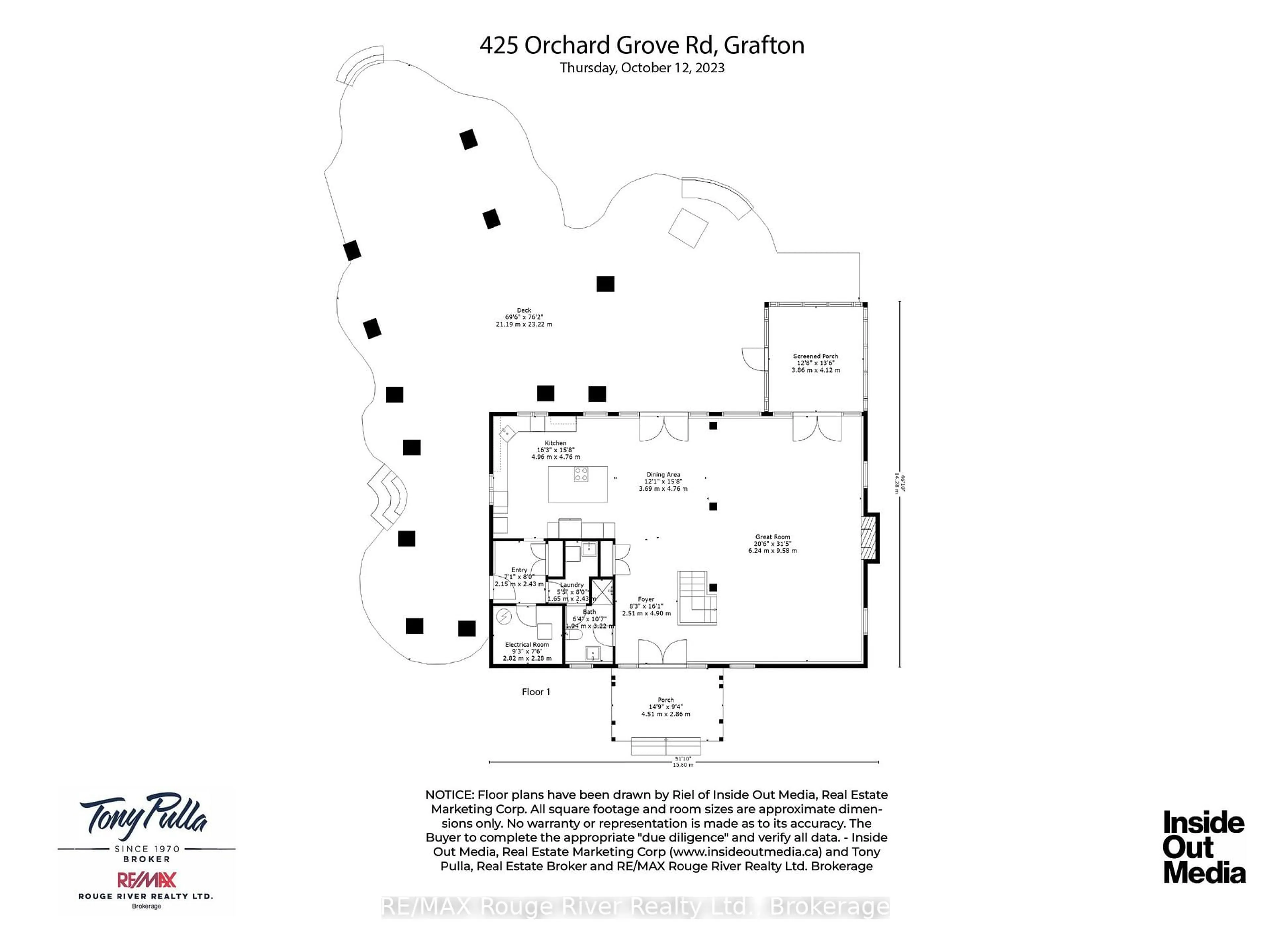 Floor plan for 425 ORCHARD GROVE Rd, Alnwick/Haldimand Ontario K0K 2G0