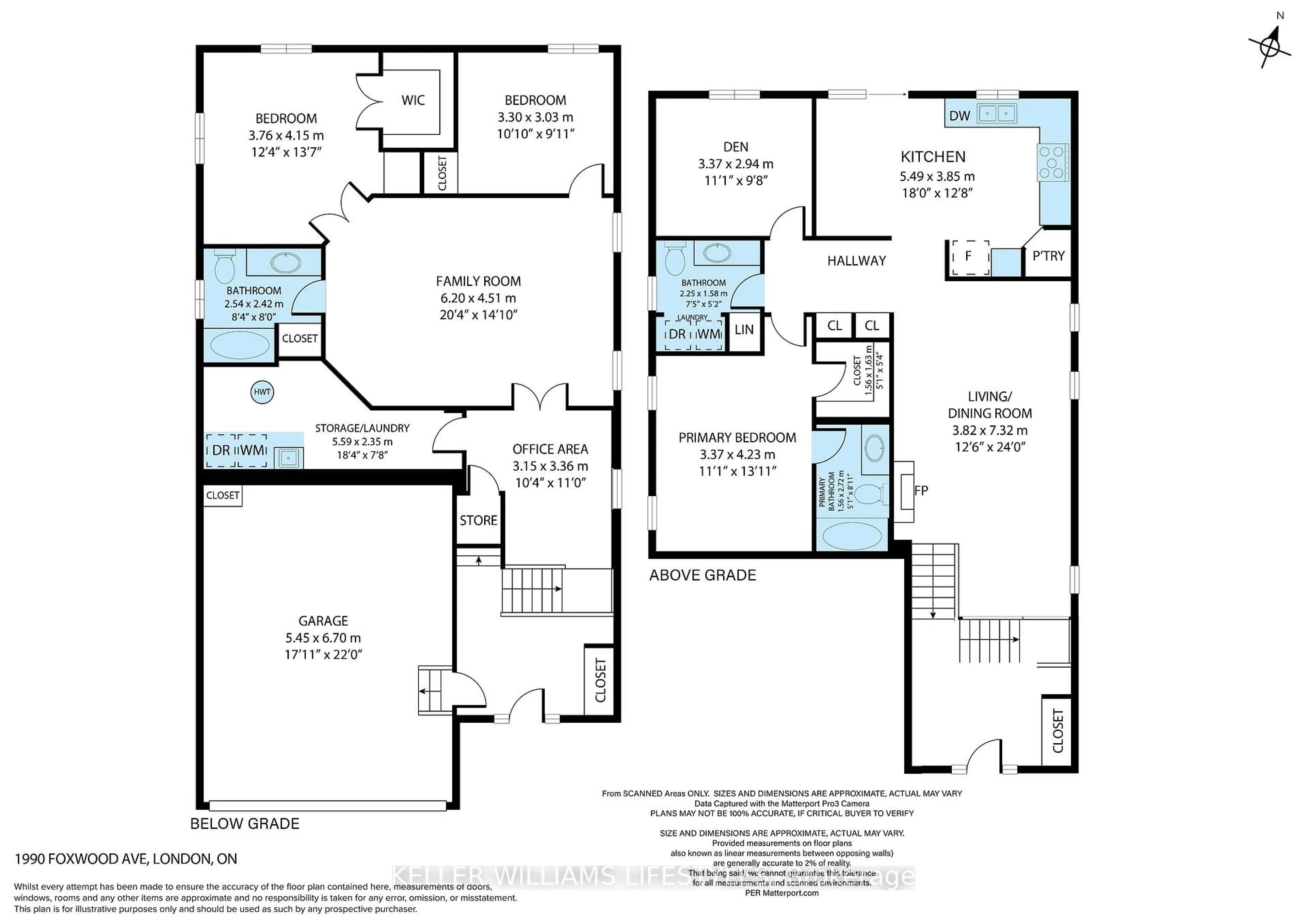 Floor plan for 1990 Foxwood Ave, London North Ontario N6G 0C5