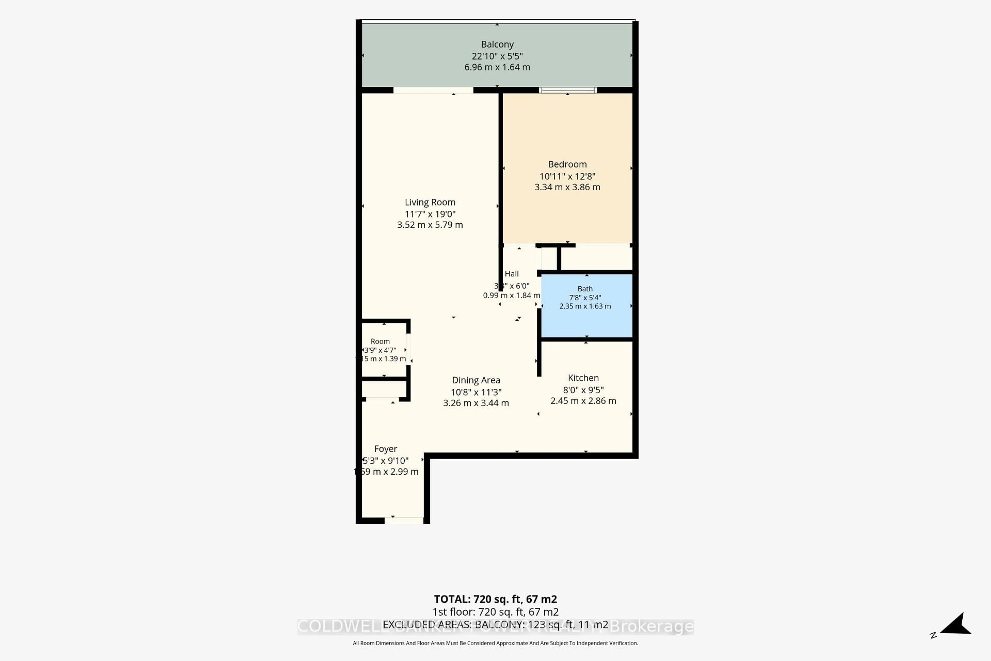 Floor plan for 573 Mornington Ave #1105, London East Ontario N5Y 4T9