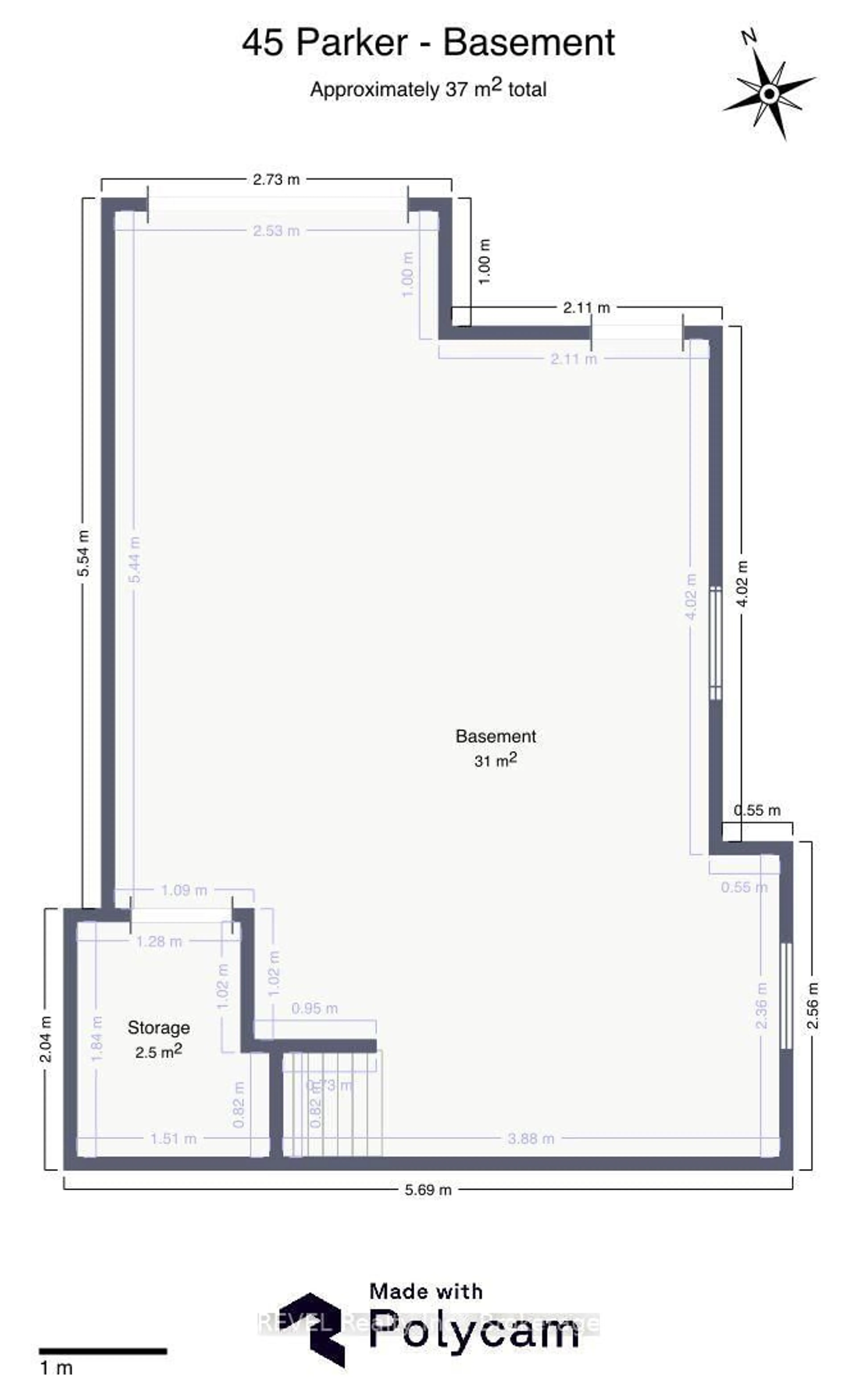 Floor plan for 45 Parker St, St. Catharines Ontario L2S 1C7