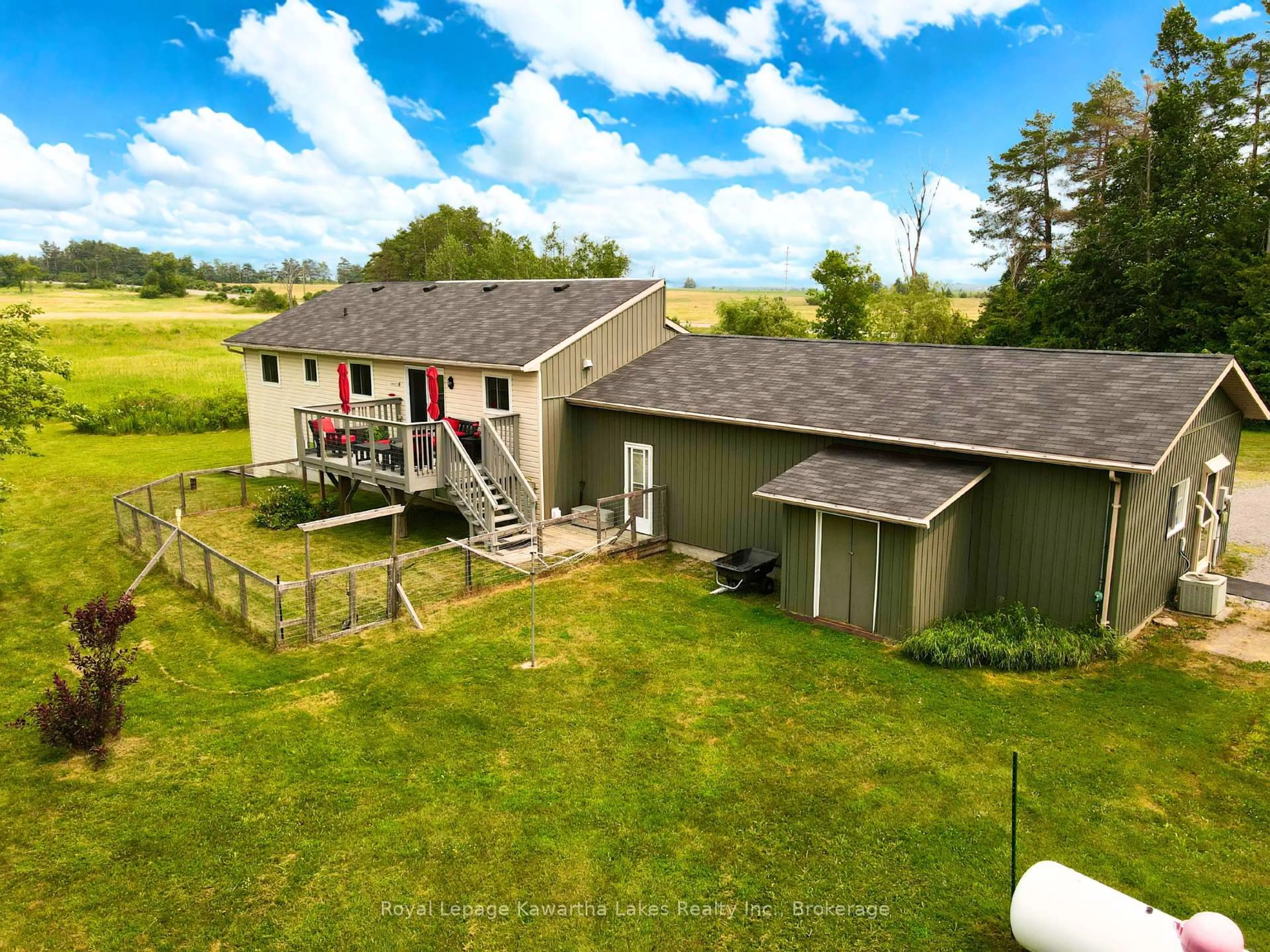 A pic from outside/outdoor area/front of a property/back of a property/a pic from drone, water/lake/river/ocean view for 2541 COUNTY ROAD 36 Rd, Kawartha Lakes Ontario K0M 1L0