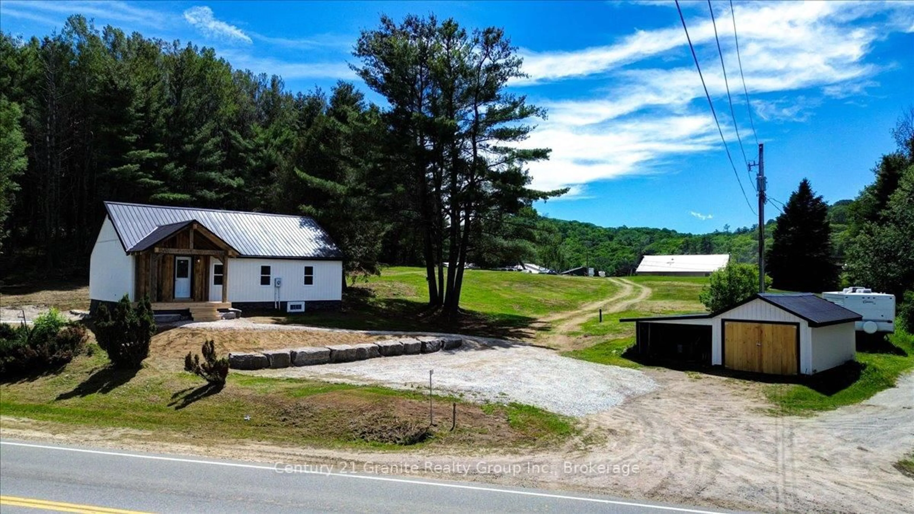 A pic from outside/outdoor area/front of a property/back of a property/a pic from drone, unknown for 27607 Hwy 62 Highway, Bancroft Ontario K0L 1C0
