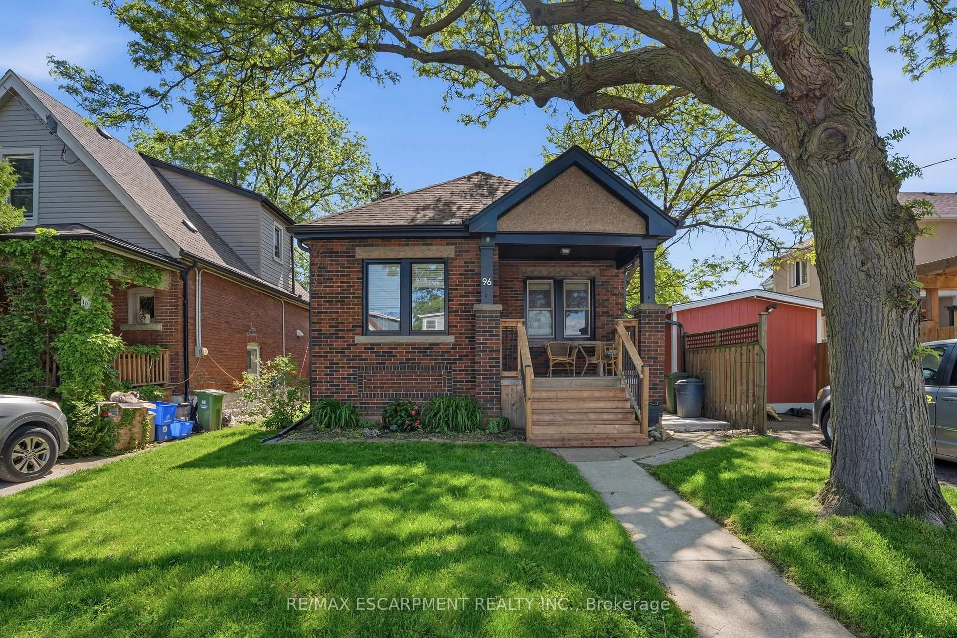 Home with brick exterior material, street for 96 Paling Ave, Hamilton Ontario L8H 5J4