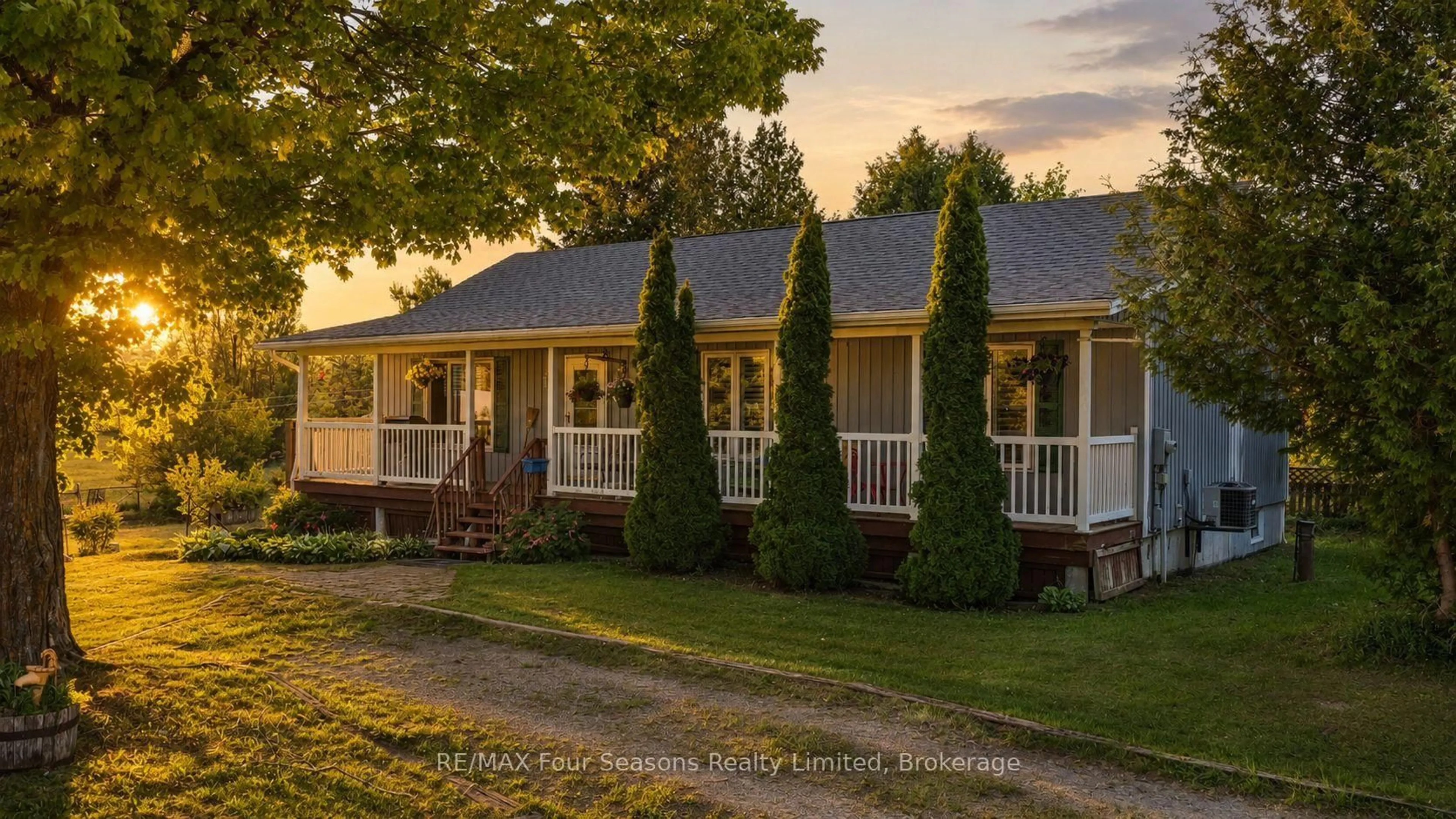 Home with vinyl exterior material, street for 595365 4th Line, Blue Mountains Ontario N0H 2E0